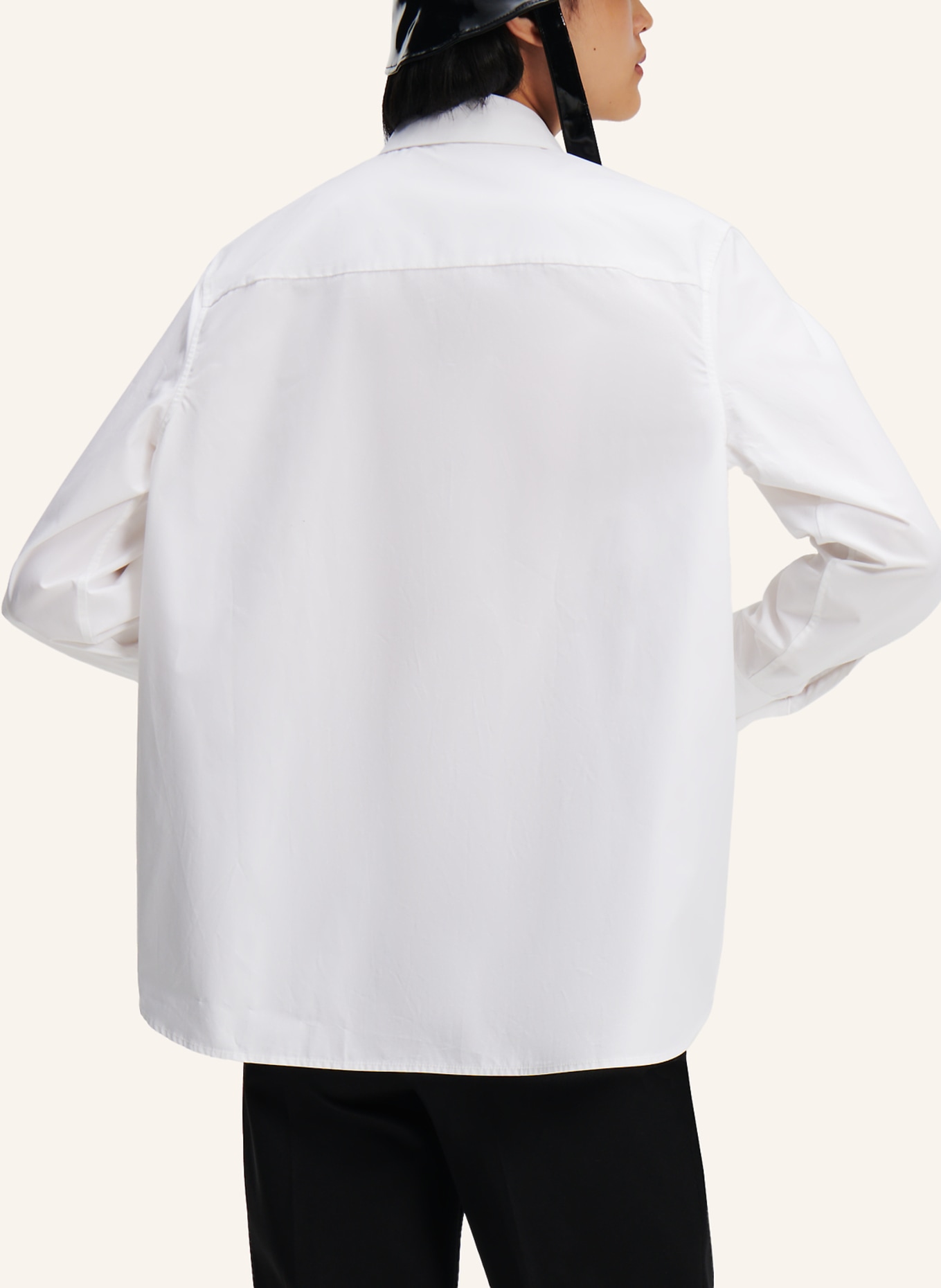 KARL LAGERFELD Bluse, Farbe: WEISS (Bild 2)