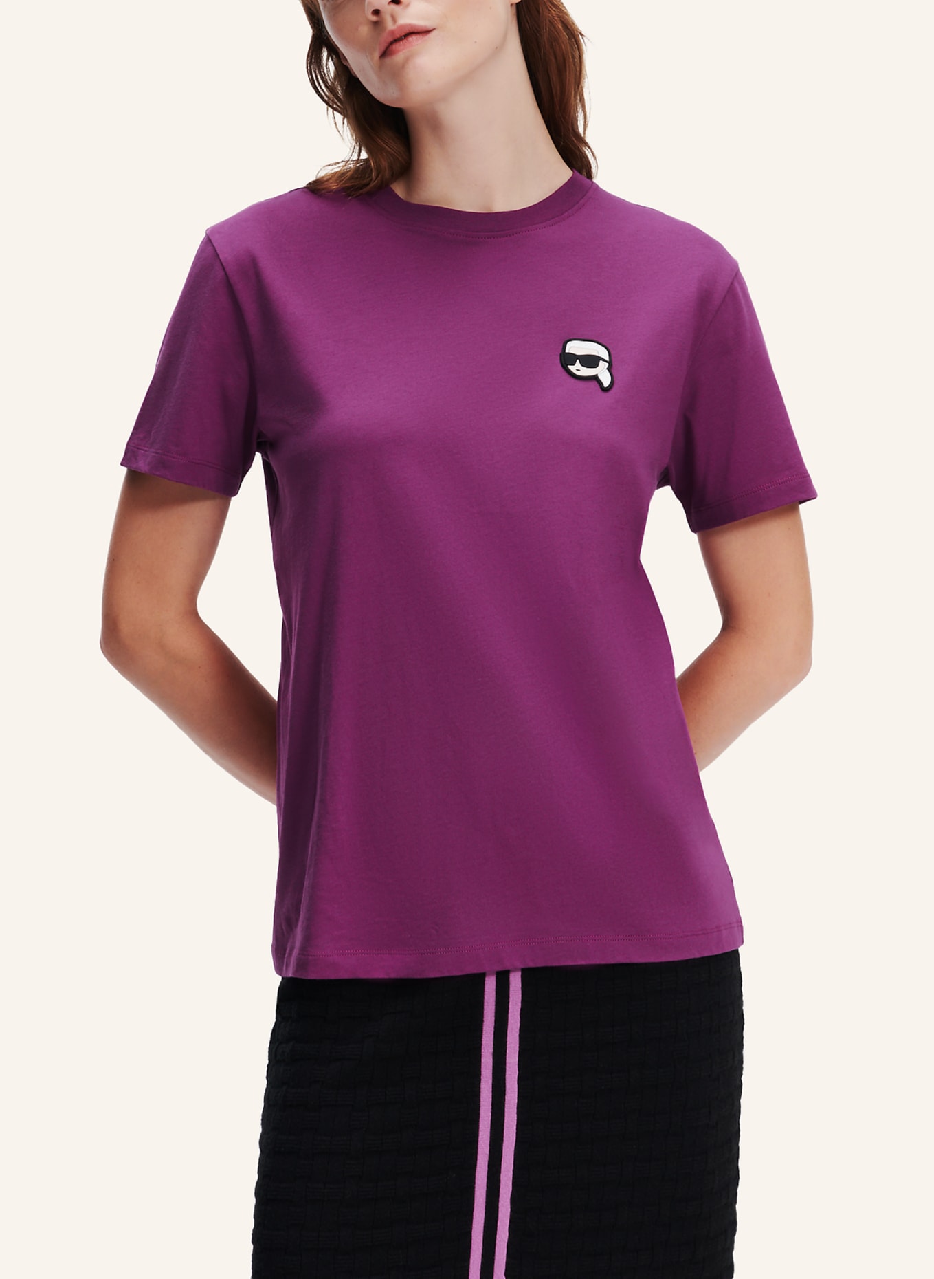 KARL LAGERFELD T-shirt, Farbe: DUNKELLILA (Bild 4)