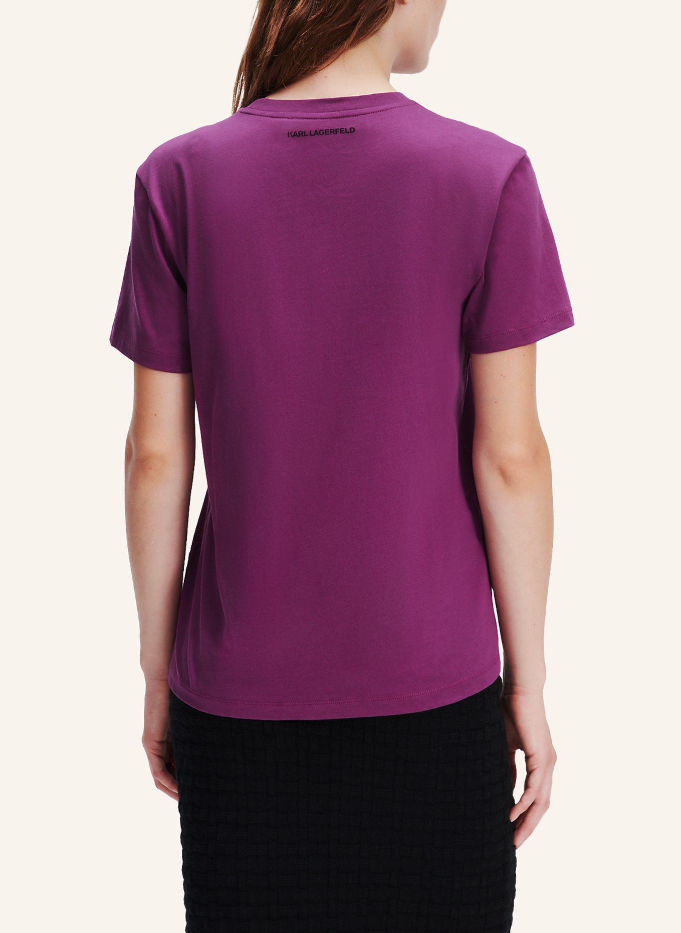 KARL LAGERFELD T-shirt, Farbe: DUNKELLILA (Bild 2)