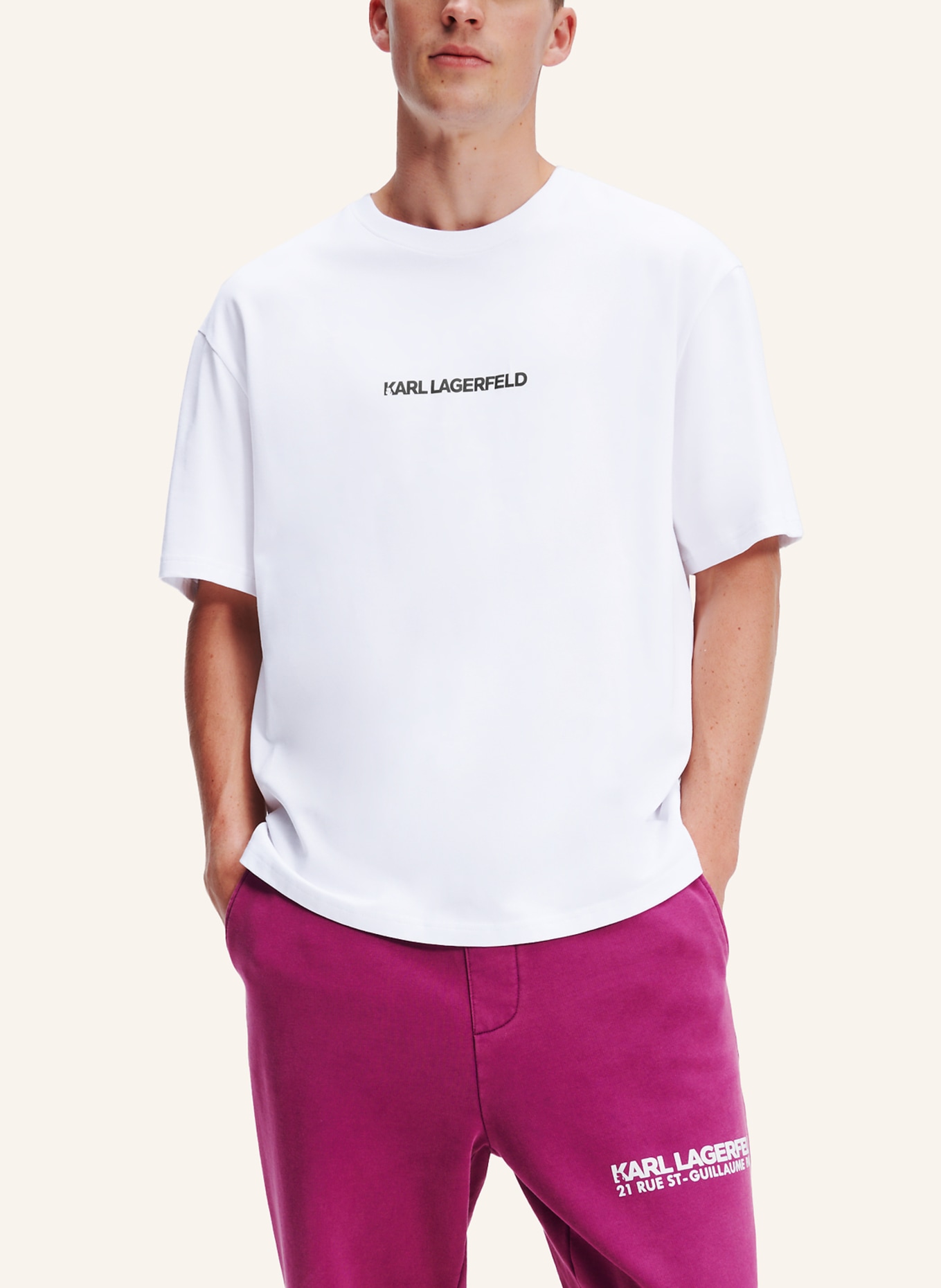 KARL LAGERFELD T-shirt, Farbe: WEISS (Bild 4)