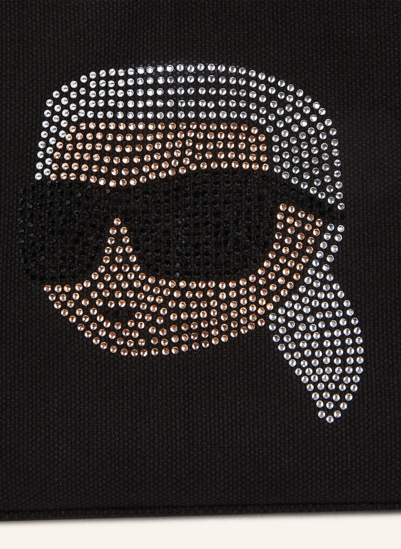 KARL LAGERFELD IKON KARL-SHOPPER MIT STRASS, Farbe: SCHWARZ (Bild 4)