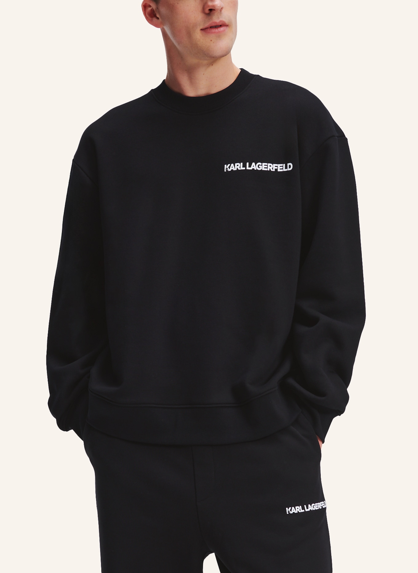 KARL LAGERFELD Sweatshirt, Farbe: SCHWARZ (Bild 4)
