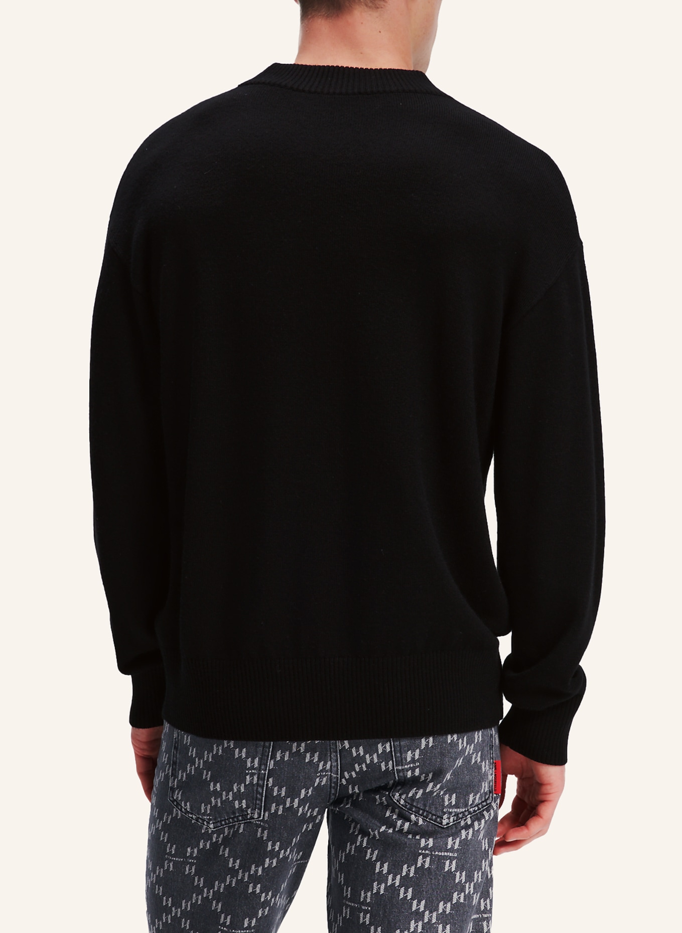 KARL LAGERFELD Pullover, Farbe: SCHWARZ (Bild 2)