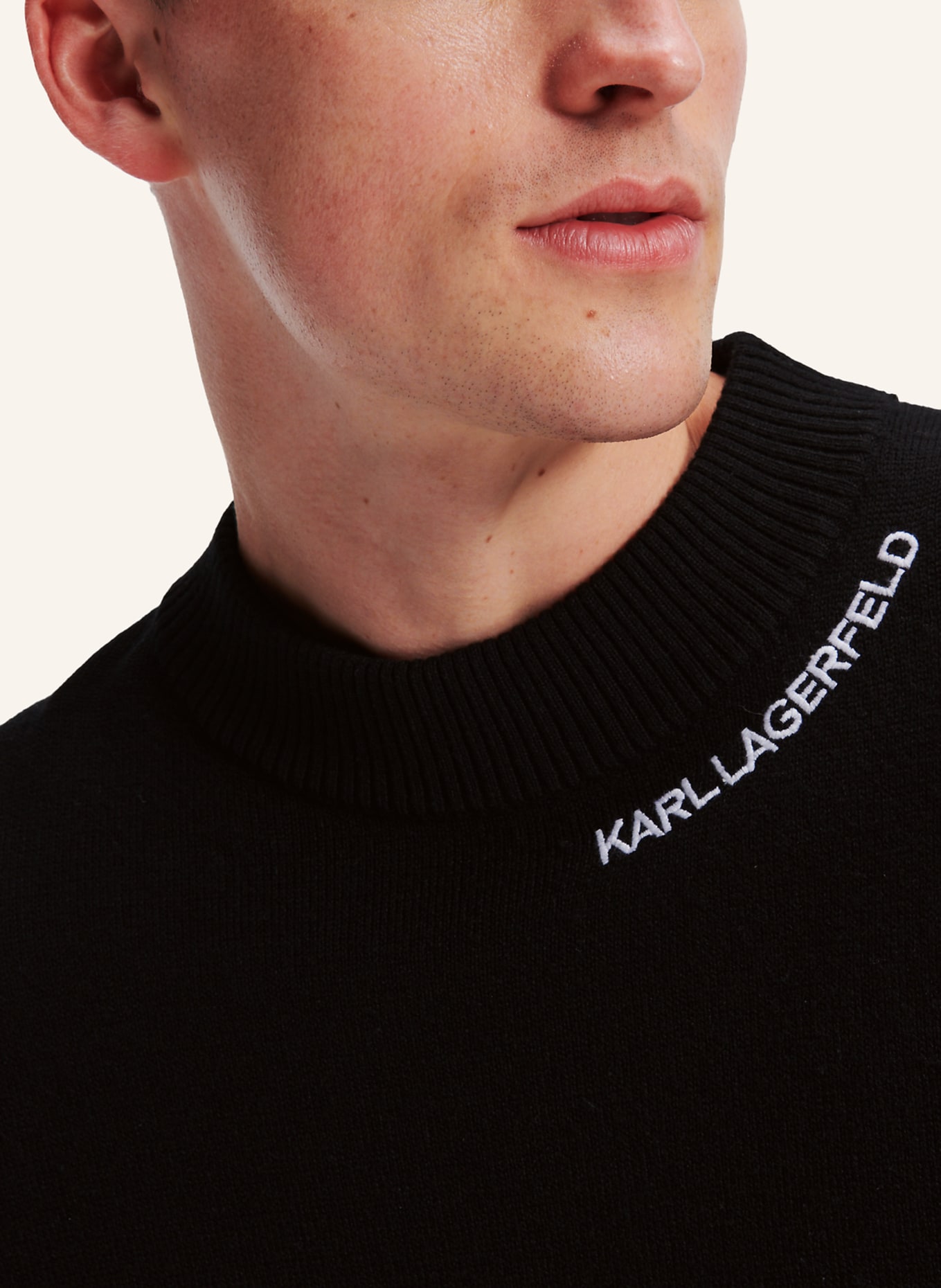 KARL LAGERFELD Pullover, Farbe: SCHWARZ (Bild 3)