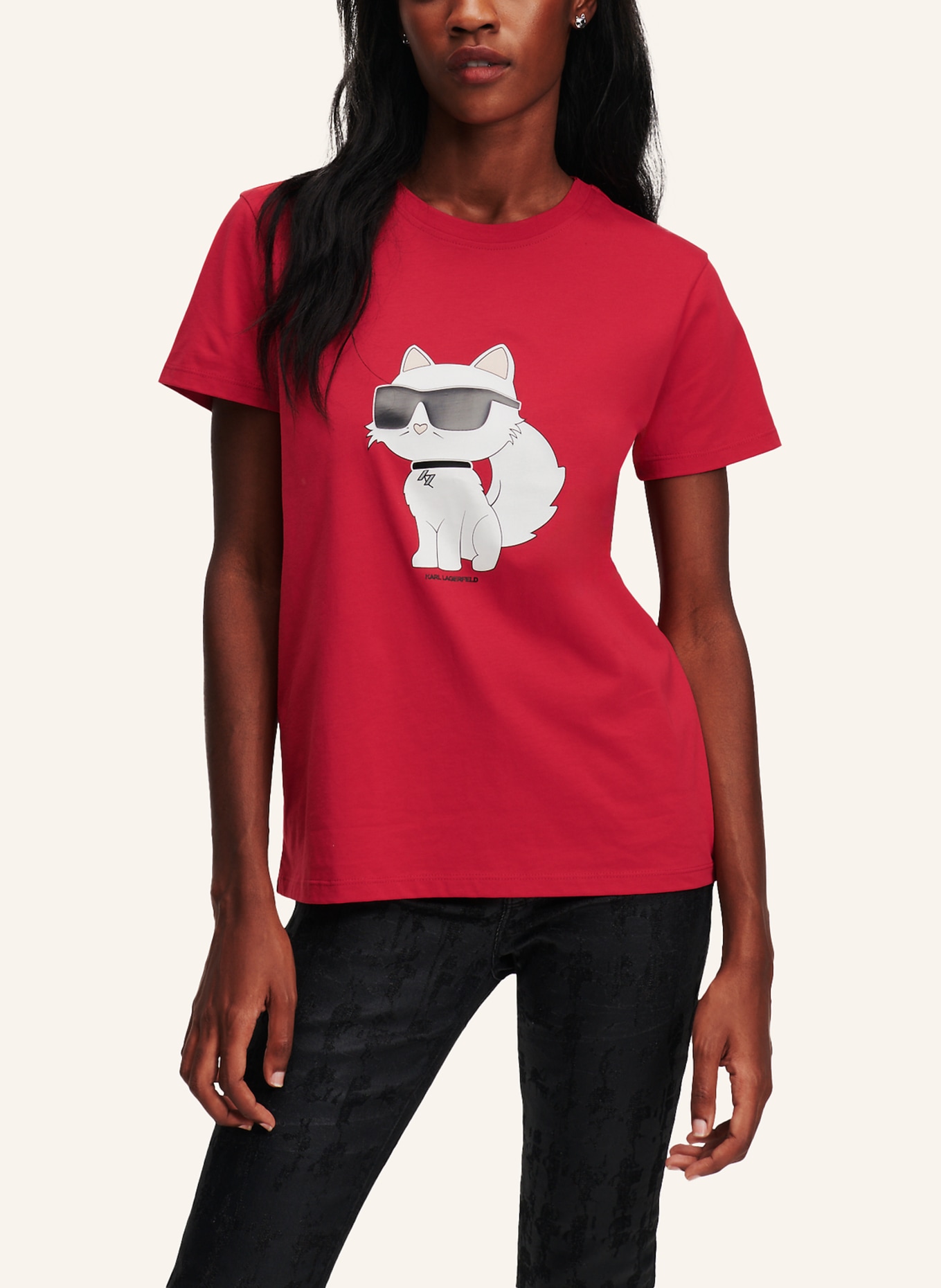 KARL LAGERFELD T-shirt, Farbe: ROT (Bild 4)