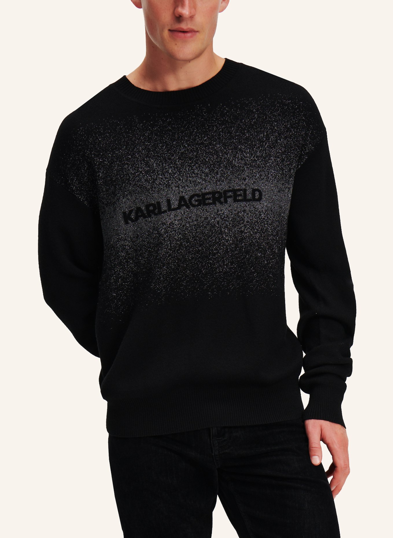 KARL LAGERFELD Sweatshirt, Farbe: SCHWARZ/ SILBER (Bild 4)
