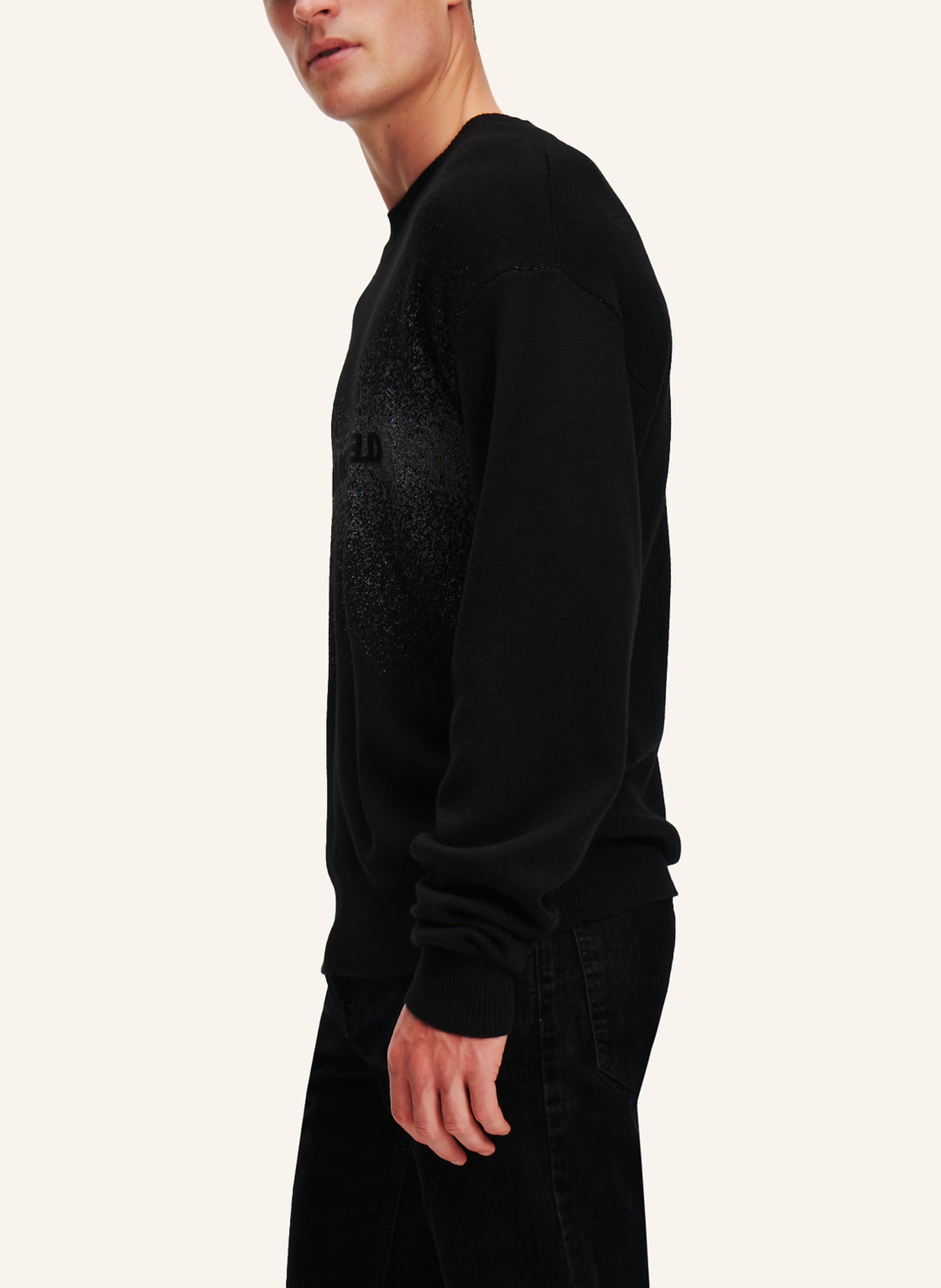 KARL LAGERFELD Sweatshirt, Farbe: SCHWARZ/ SILBER (Bild 3)