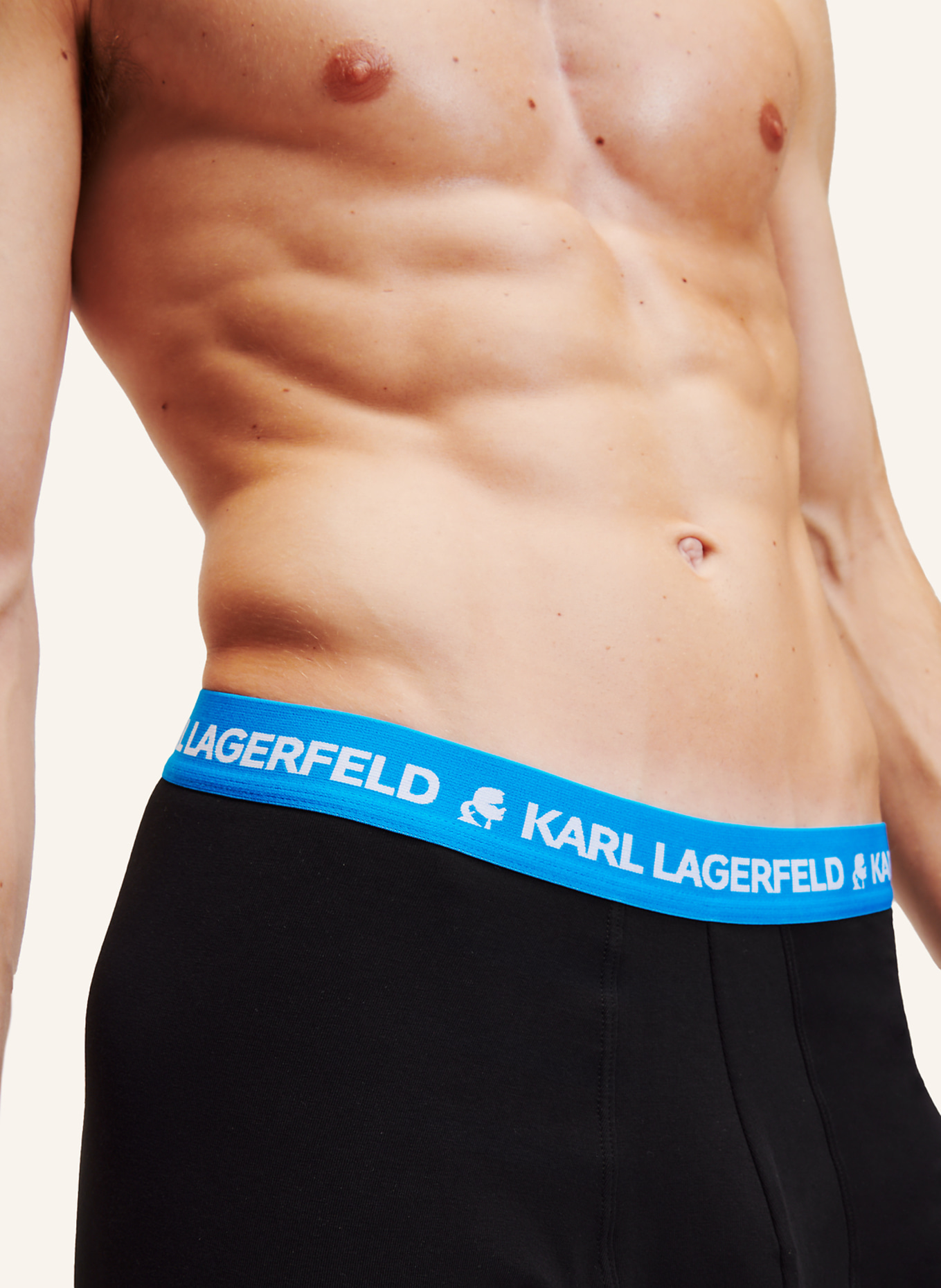KARL LAGERFELD 3er-Pack Boxershorts, Farbe: SCHWARZ/ BLAU (Bild 3)