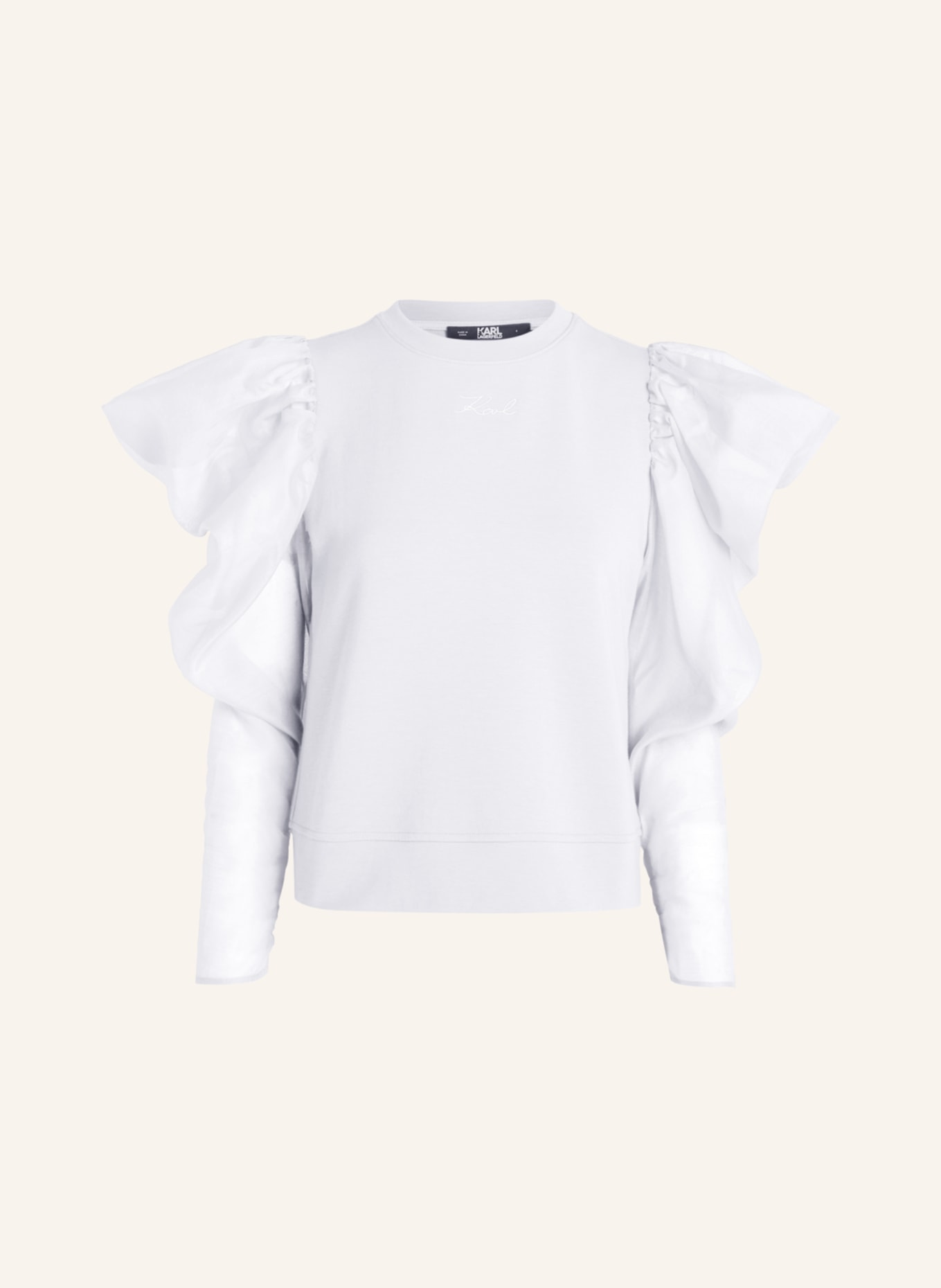 KARL LAGERFELD Sweatshirt, Farbe: WEISS (Bild 1)
