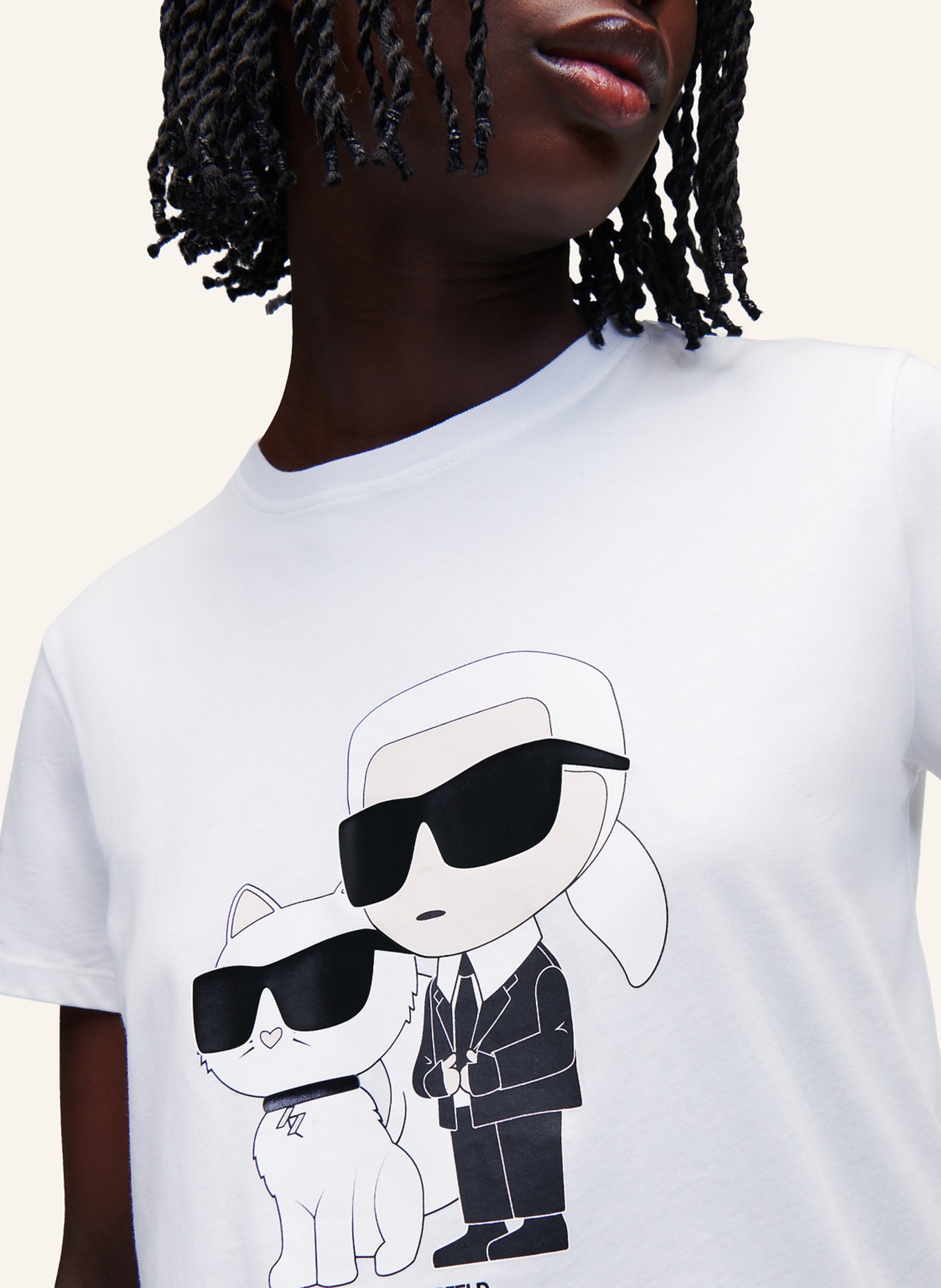 KARL LAGERFELD T-shirt, Farbe: WEISS (Bild 4)