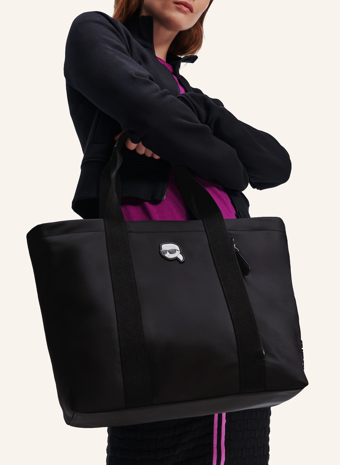 KARL LAGERFELD Handtasche, Farbe: SCHWARZ (Bild 5)