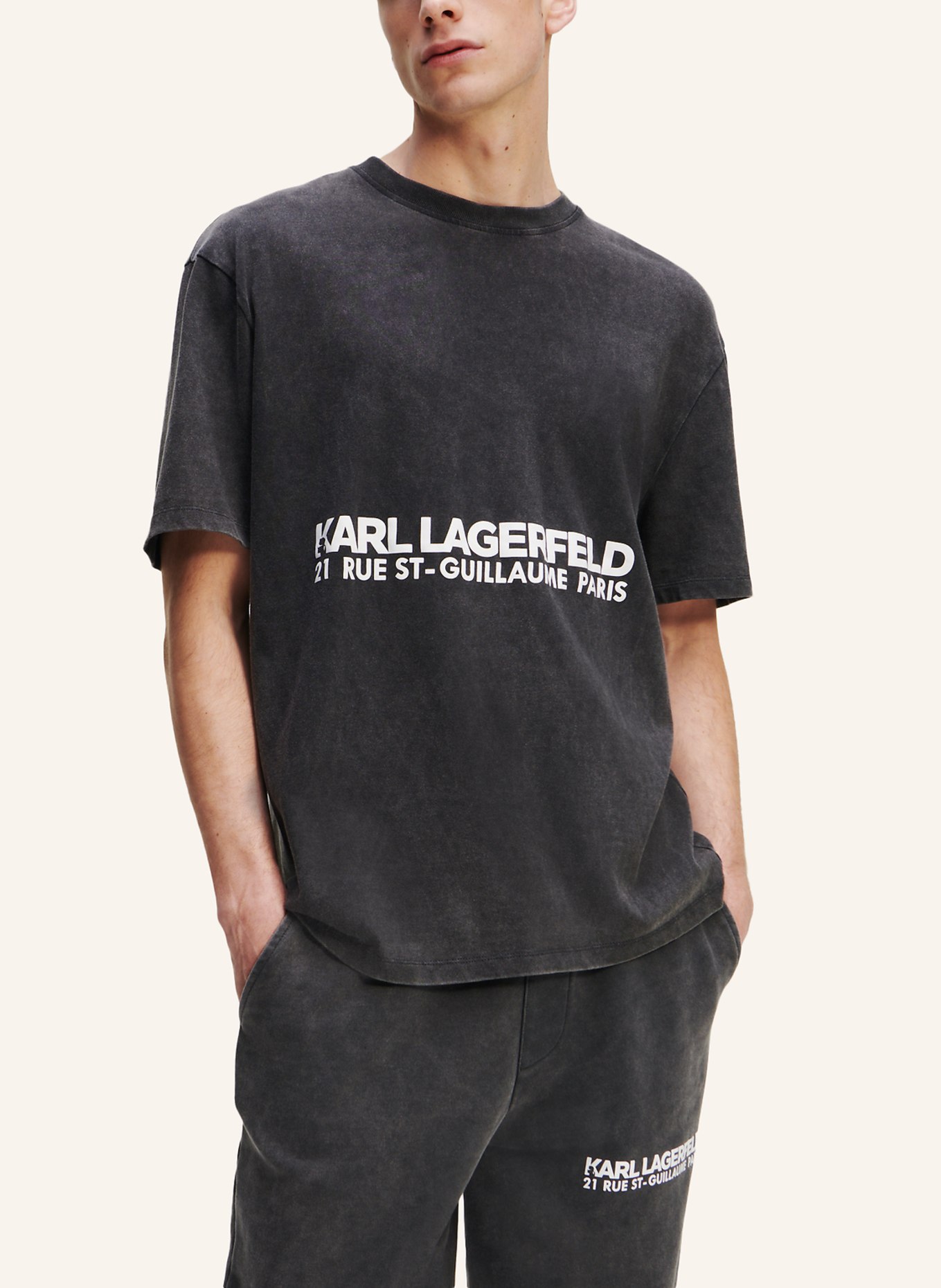 KARL LAGERFELD T-shirt, Farbe: SCHWARZ (Bild 5)