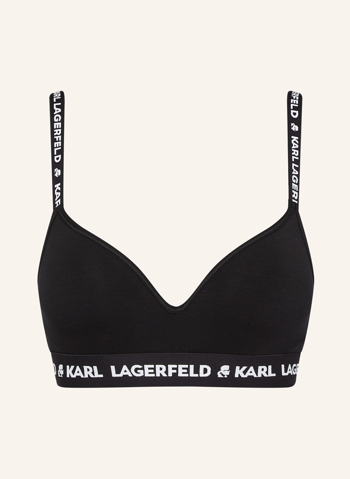 KARL LAGERFELD Bandeau-BH, Farbe: SCHWARZ (Bild 3)