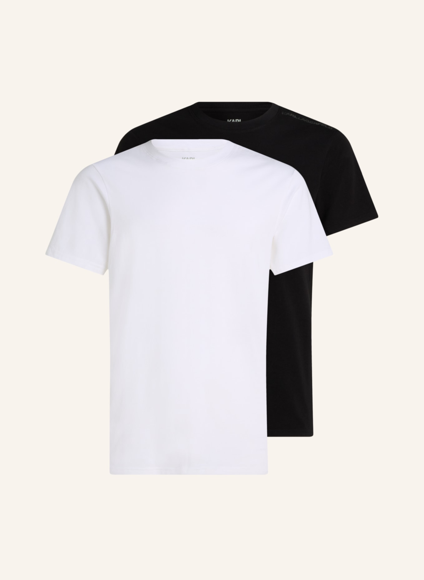 KARL LAGERFELD 2er-Pack T-shirts, Farbe: SCHWARZ (Bild 1)