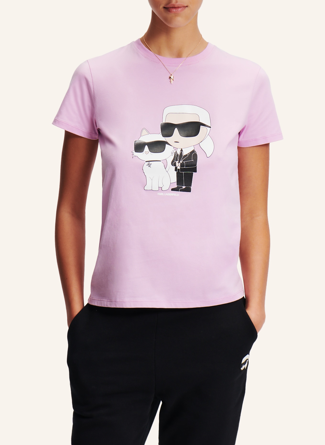 KARL LAGERFELD T-shirt, Farbe: LILA (Bild 4)