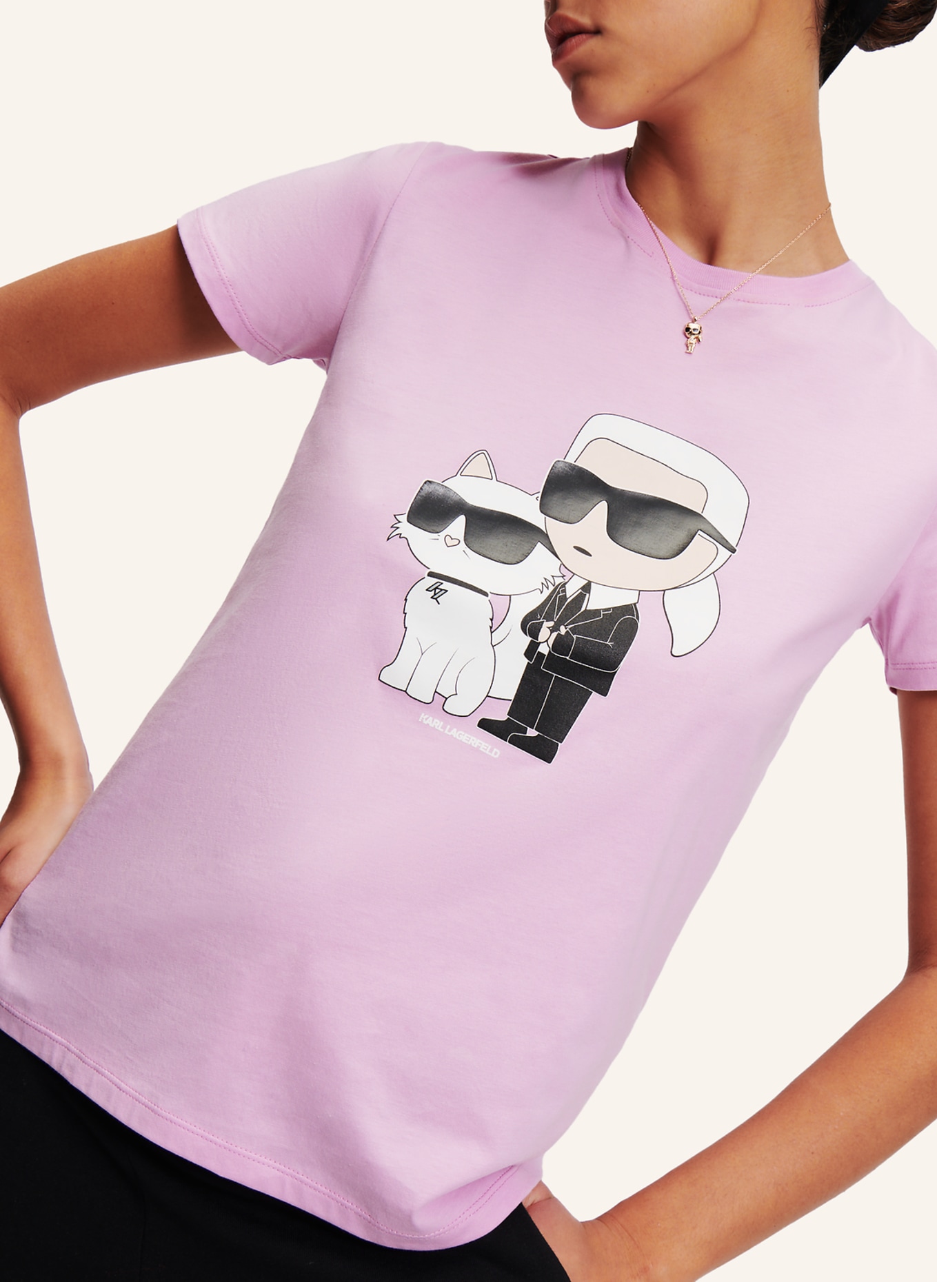 KARL LAGERFELD T-shirt, Farbe: LILA (Bild 3)