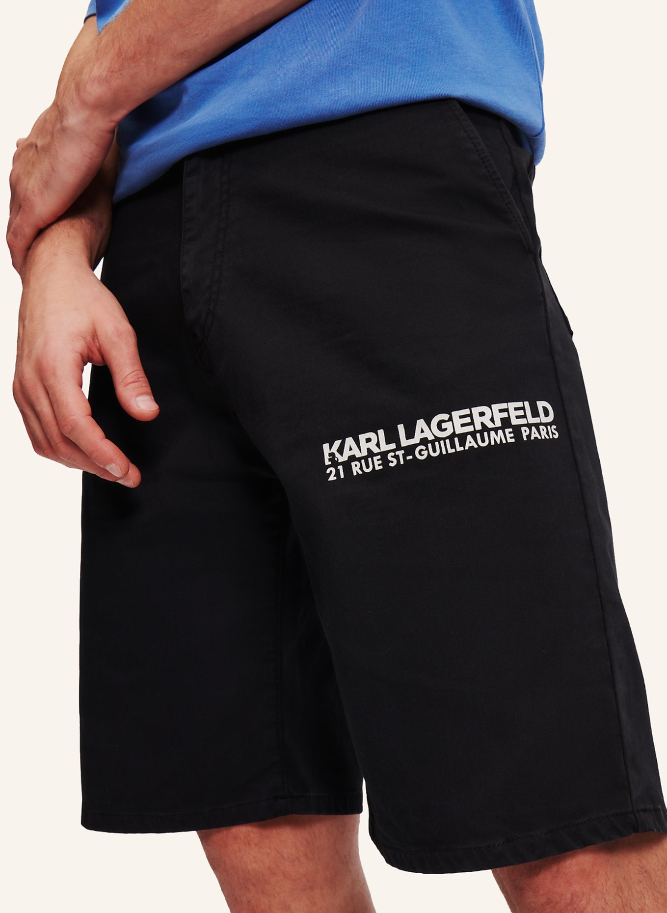 KARL LAGERFELD Shorts, Farbe: SCHWARZ (Bild 3)