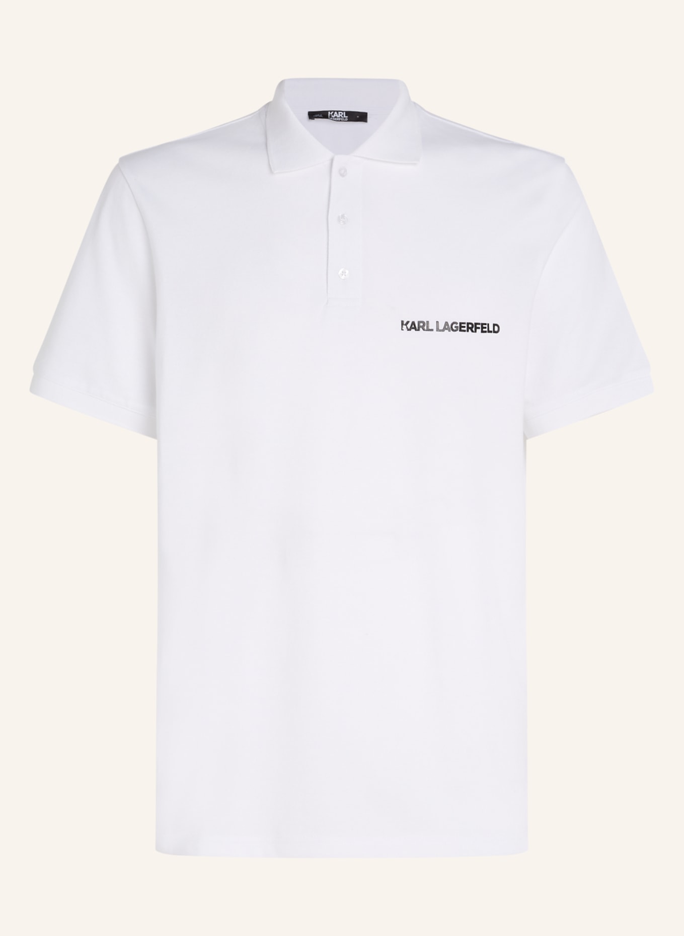 KARL LAGERFELD Poloshirt, Farbe: WEISS (Bild 1)