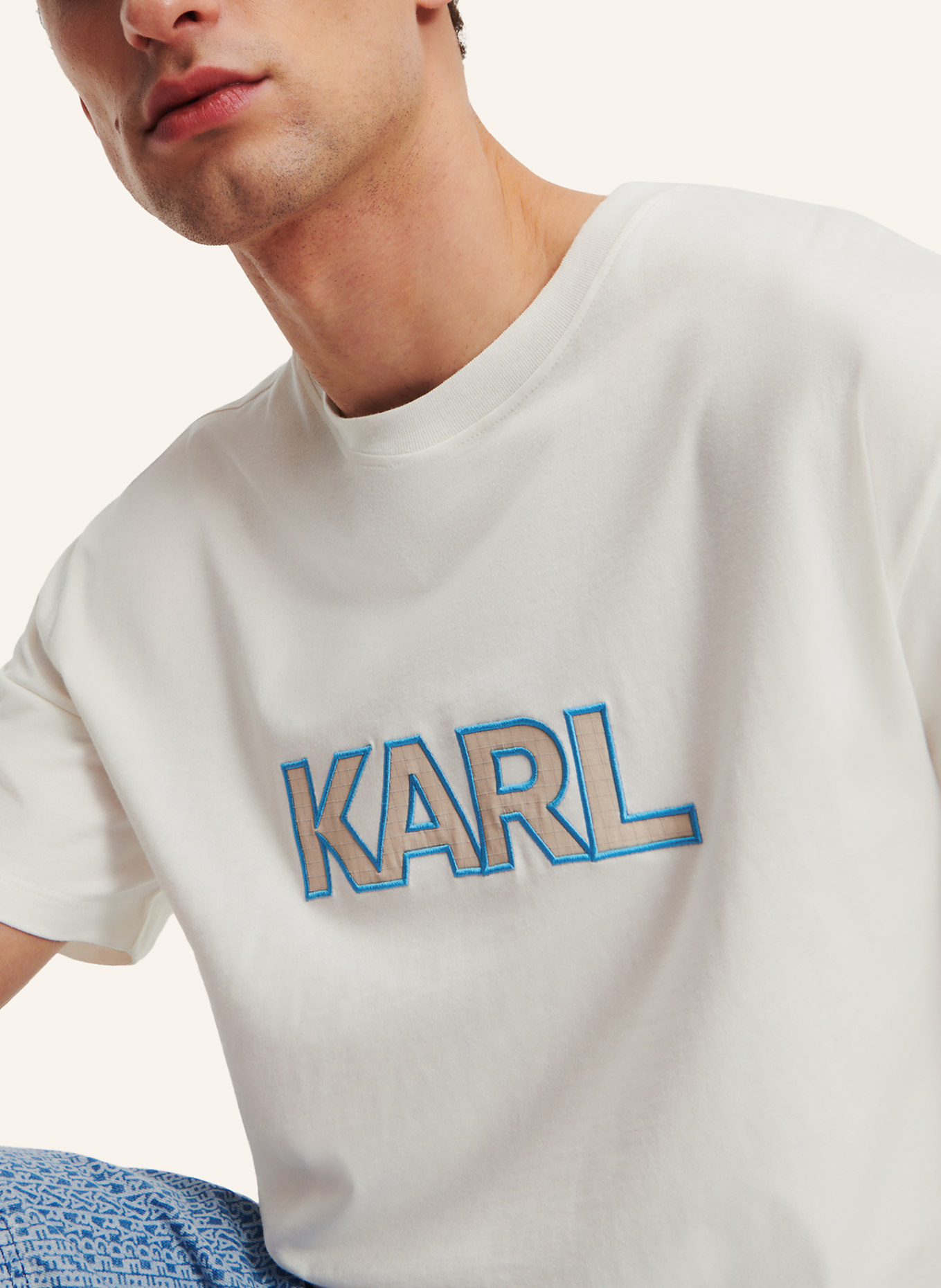 KARL LAGERFELD T-shirt, Farbe: BEIGE (Bild 3)
