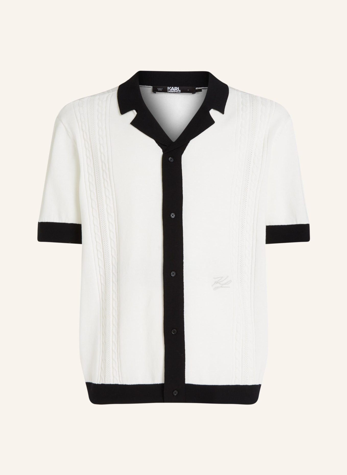 KARL LAGERFELD Poloshirt, Farbe: BEIGE (Bild 1)