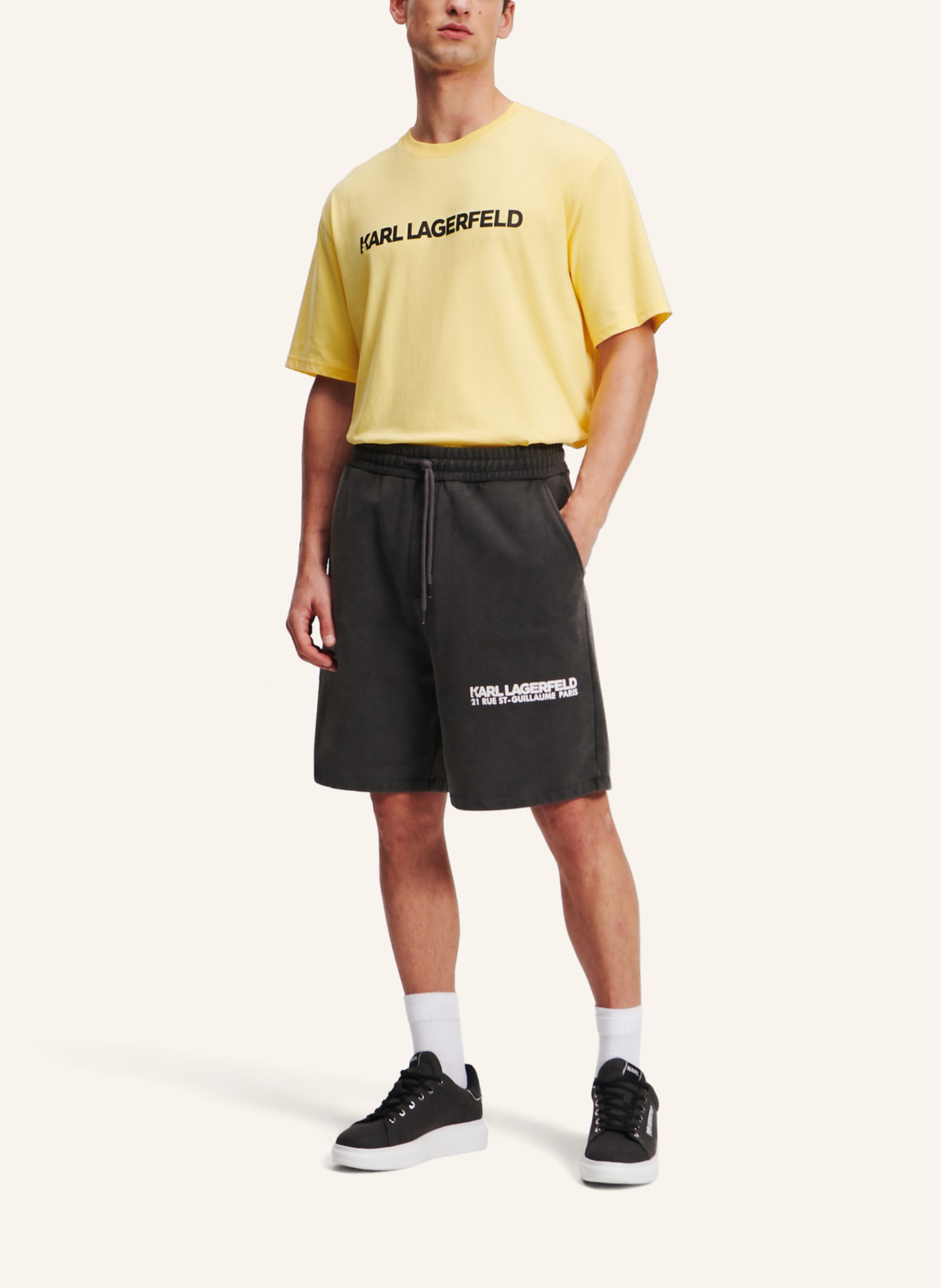 KARL LAGERFELD Shorts, Farbe: SCHWARZ (Bild 4)