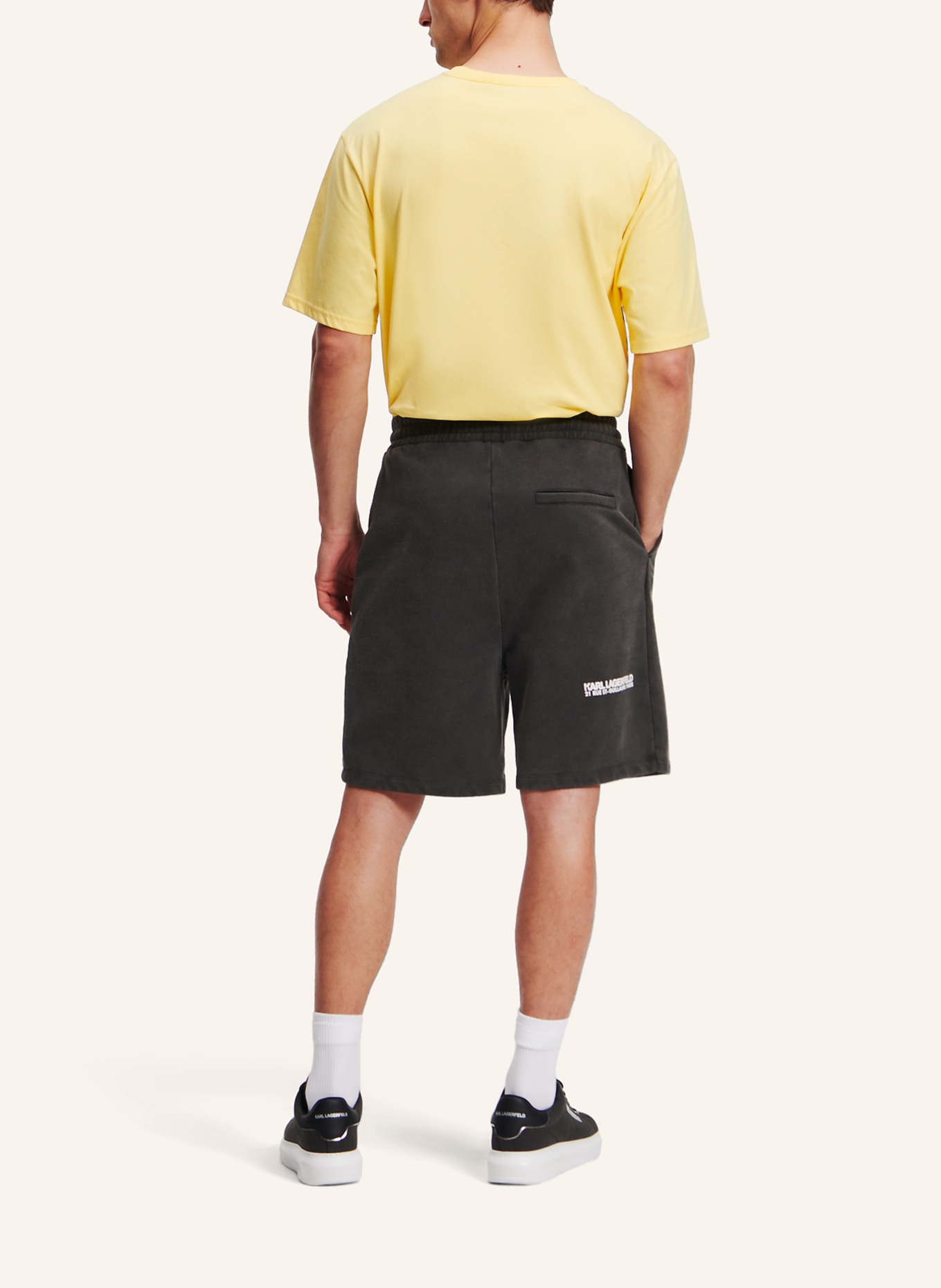 KARL LAGERFELD Shorts, Farbe: SCHWARZ (Bild 2)