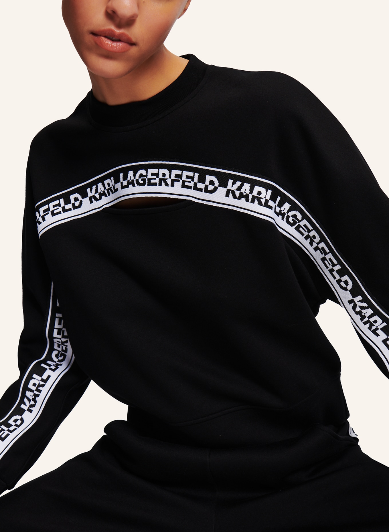 KARL LAGERFELD Sweatshirt, Farbe: SCHWARZ (Bild 3)
