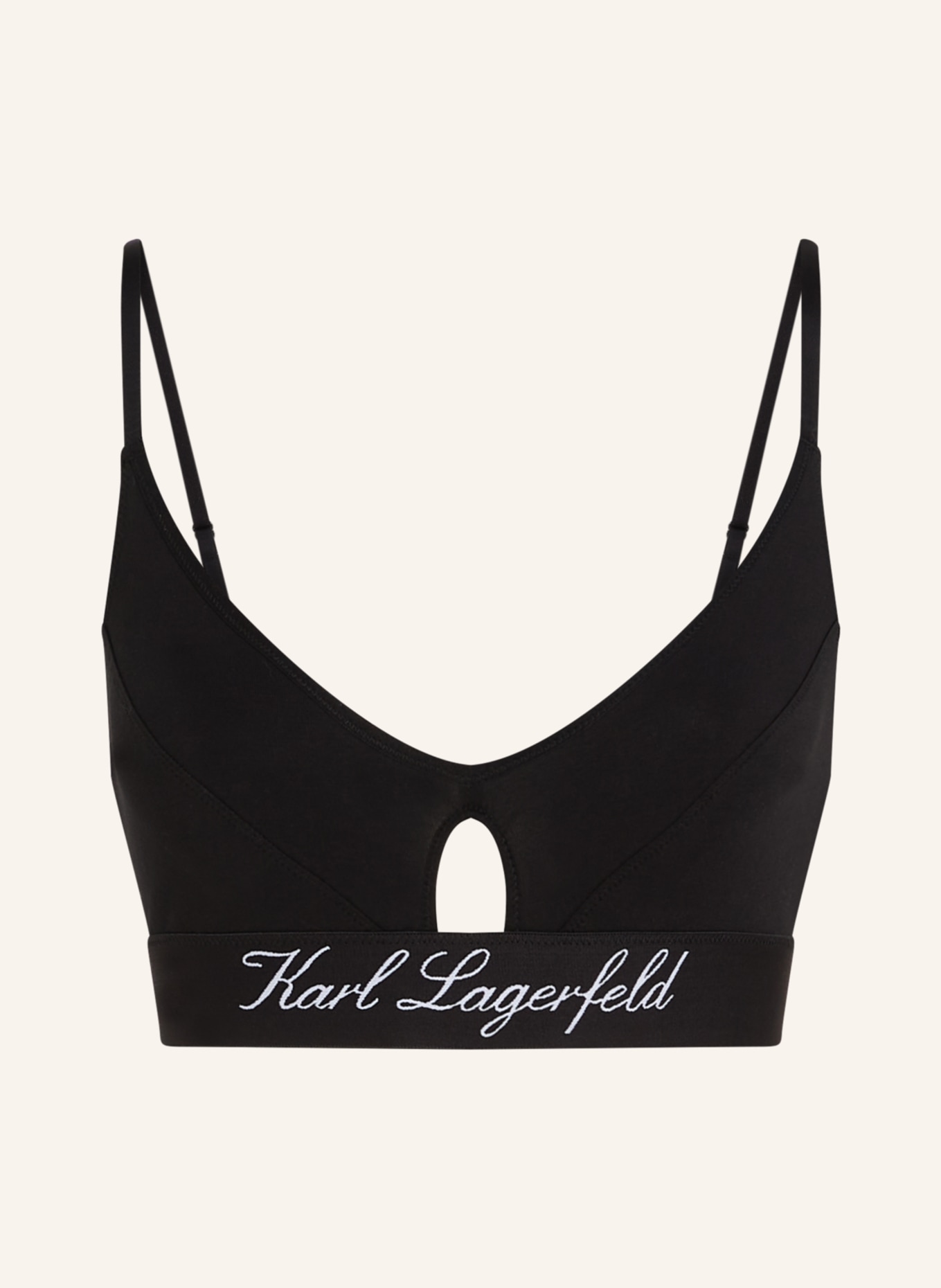 KARL LAGERFELD Bandeau-BH, Farbe: SCHWARZ (Bild 1)