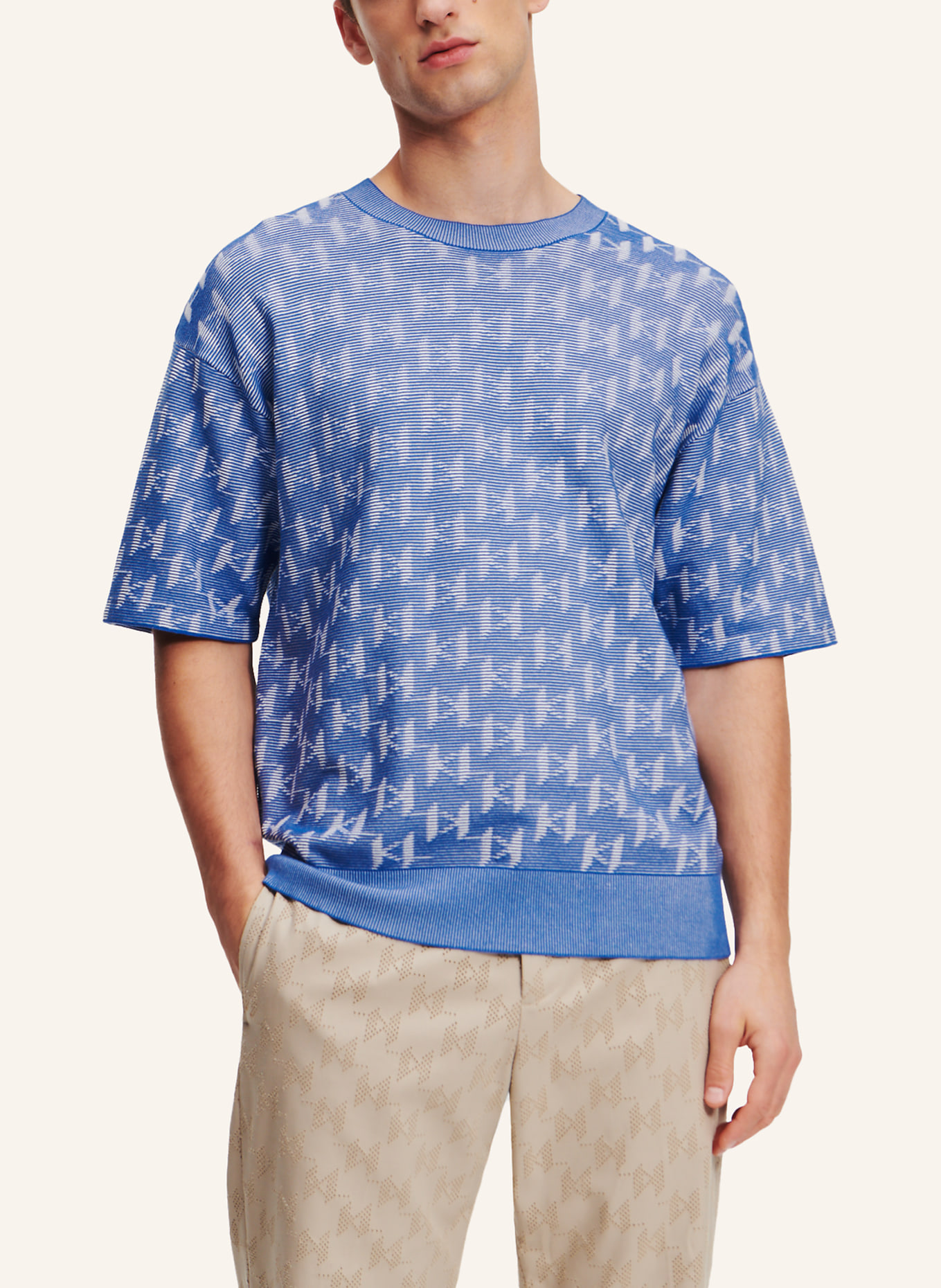 KARL LAGERFELD T-shirt, Farbe: BLAU (Bild 4)