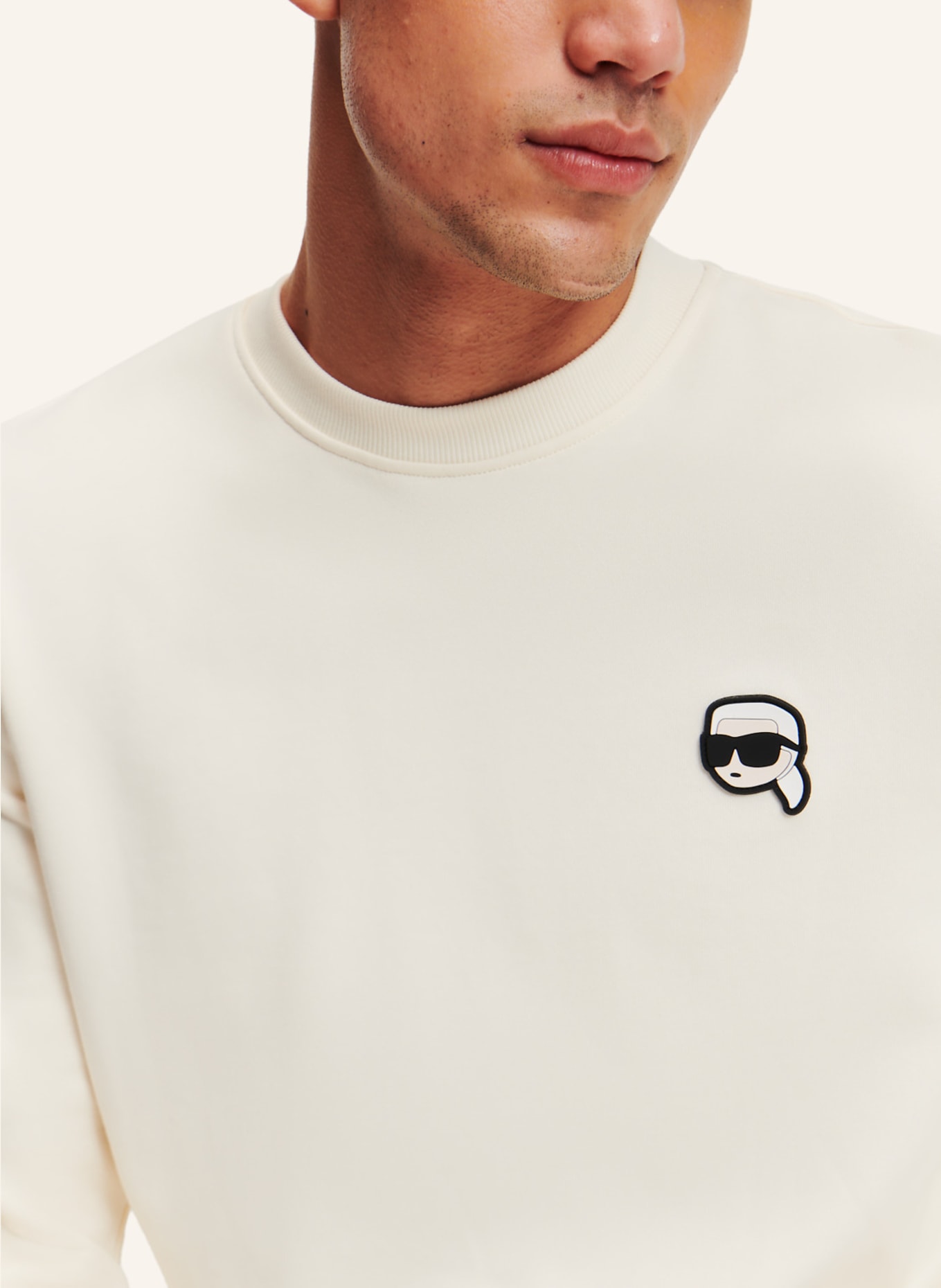 KARL LAGERFELD Sweatshirt, Farbe: BEIGE (Bild 3)