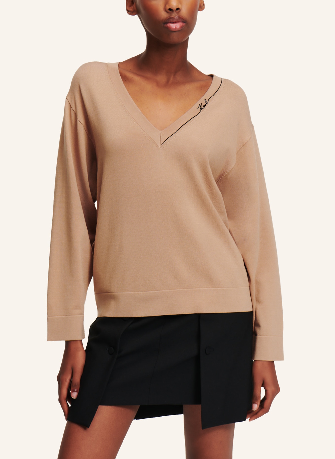 KARL LAGERFELD Sweatshirt, Farbe: CAMEL (Bild 4)