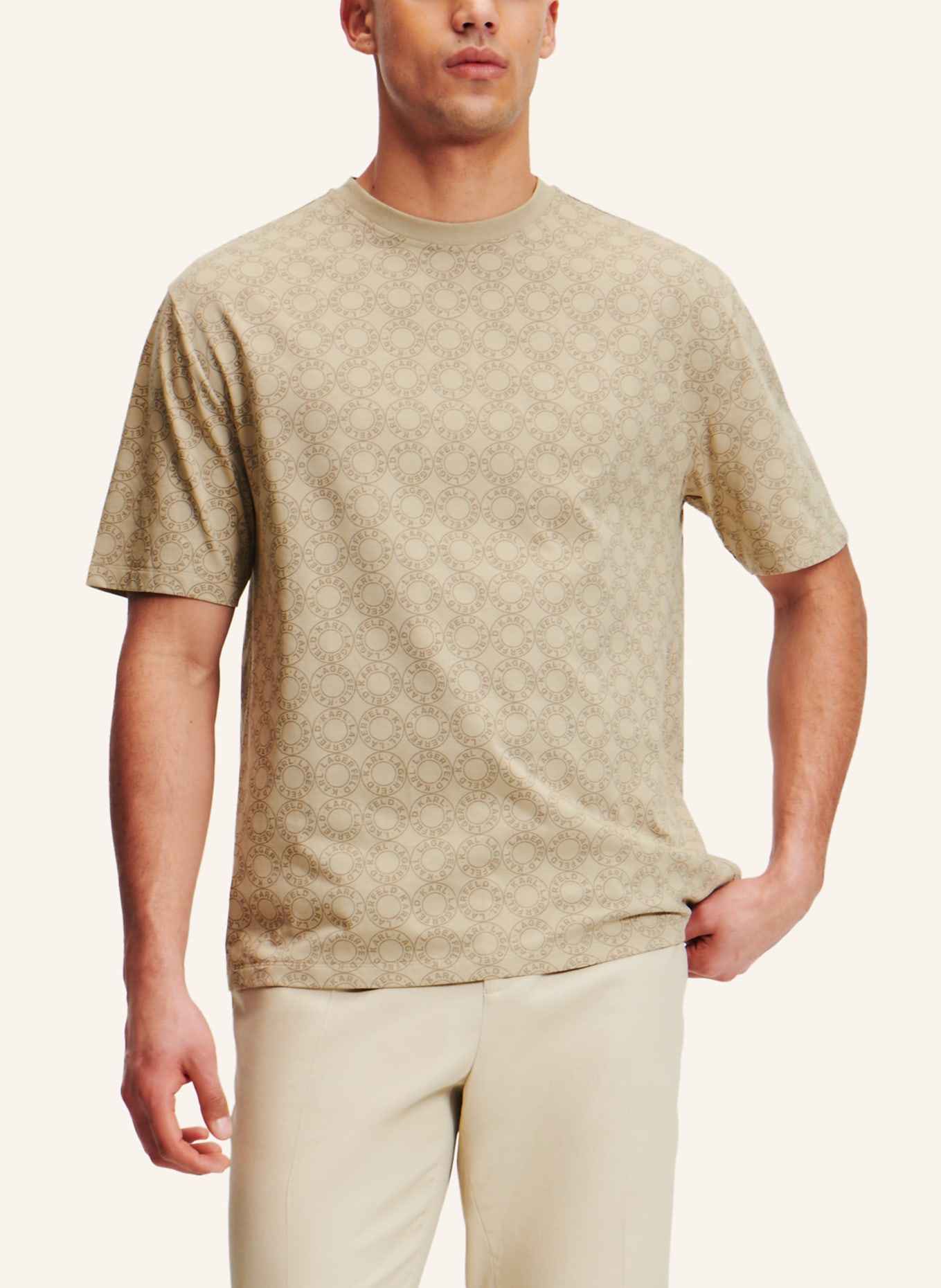 KARL LAGERFELD T-shirt, Farbe: CAMEL (Bild 4)