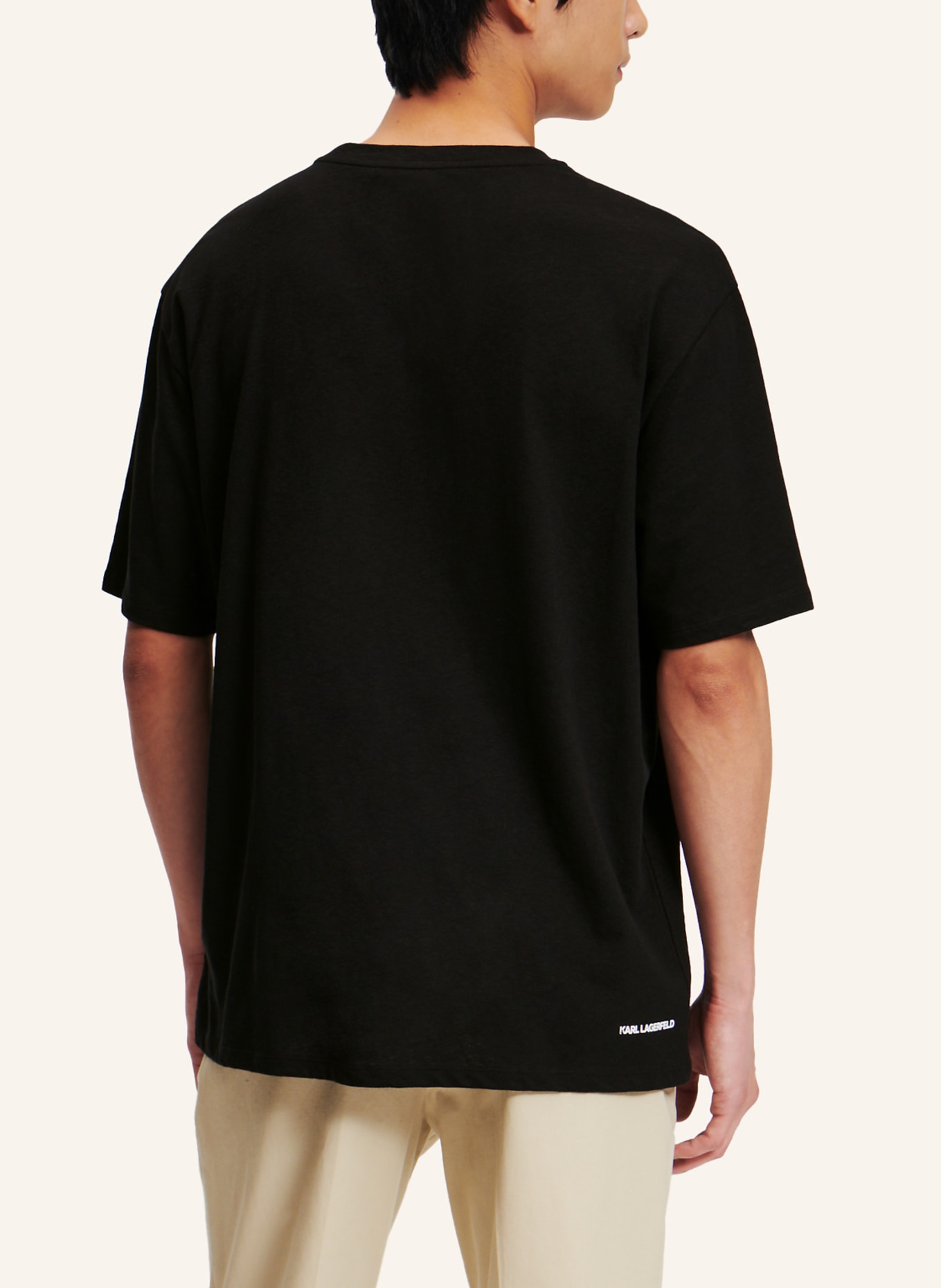 KARL LAGERFELD T-shirt, Farbe: SCHWARZ (Bild 2)