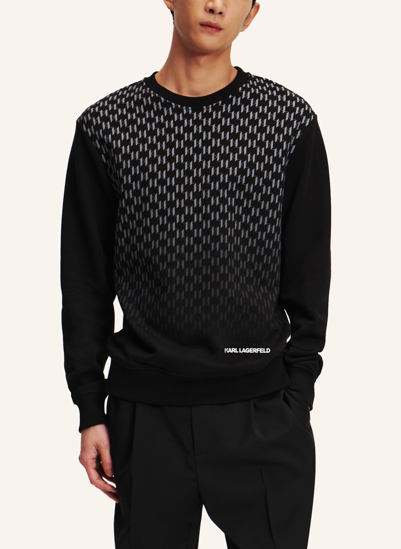 KARL LAGERFELD Sweatshirt, Farbe: SCHWARZ (Bild 4)