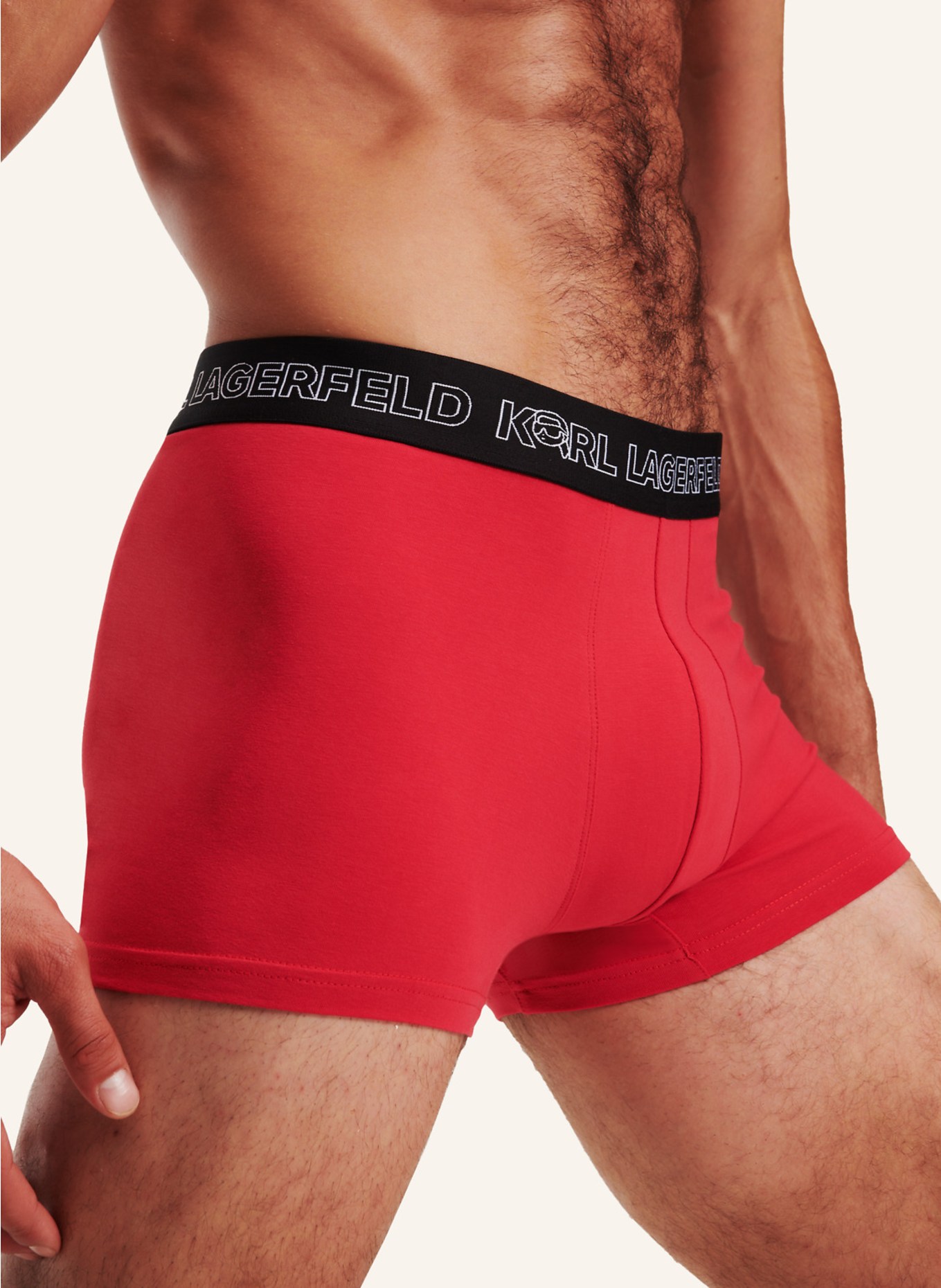 KARL LAGERFELD 3er Pack Boxershorts, Farbe: SCHWARZ/ ROT/ WEISS (Bild 4)