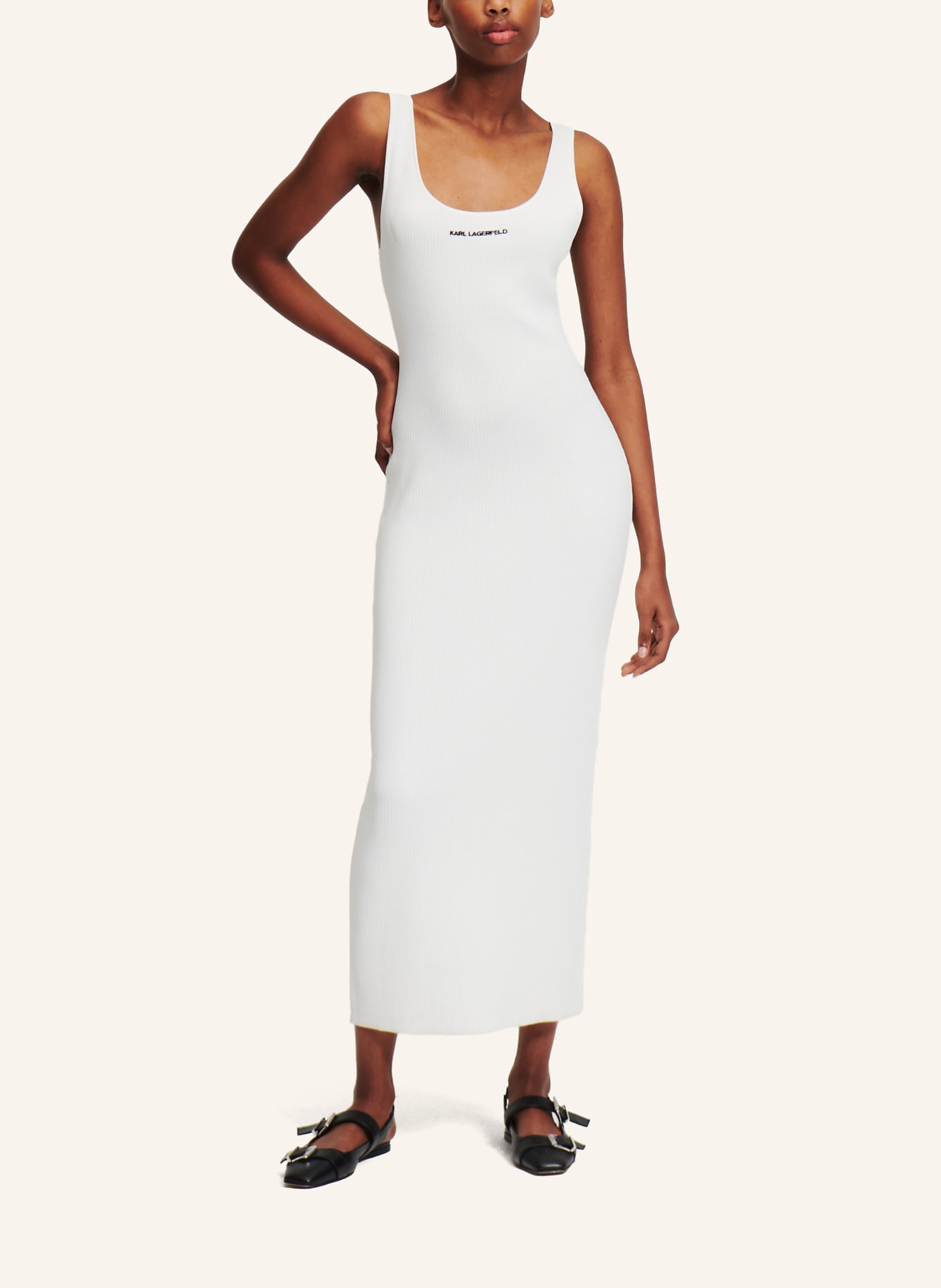 KARL LAGERFELD Kleid, Farbe: WEISS (Bild 4)