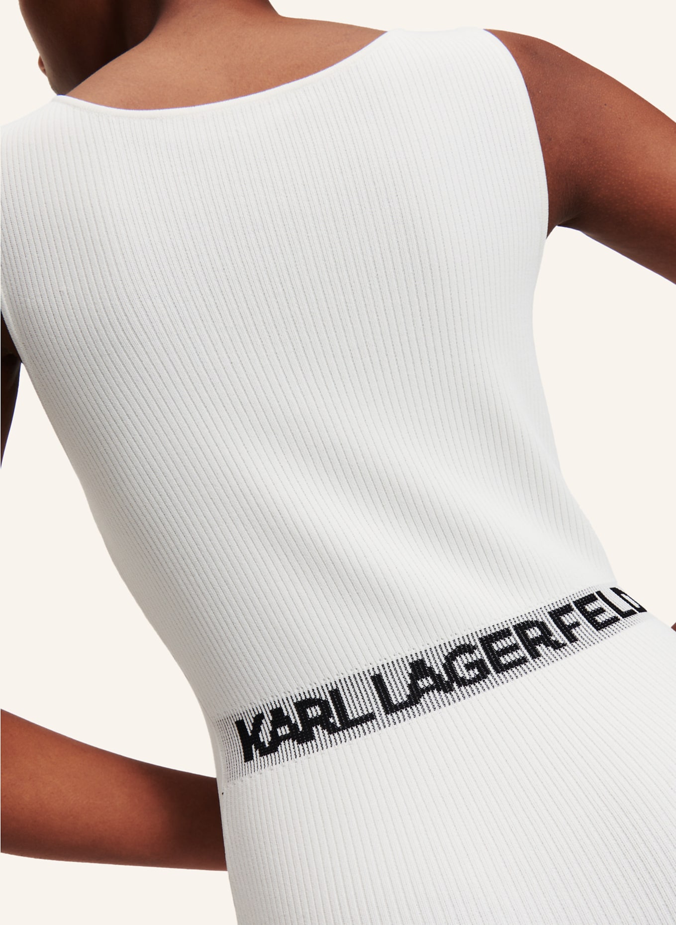 KARL LAGERFELD Kleid, Farbe: WEISS (Bild 3)