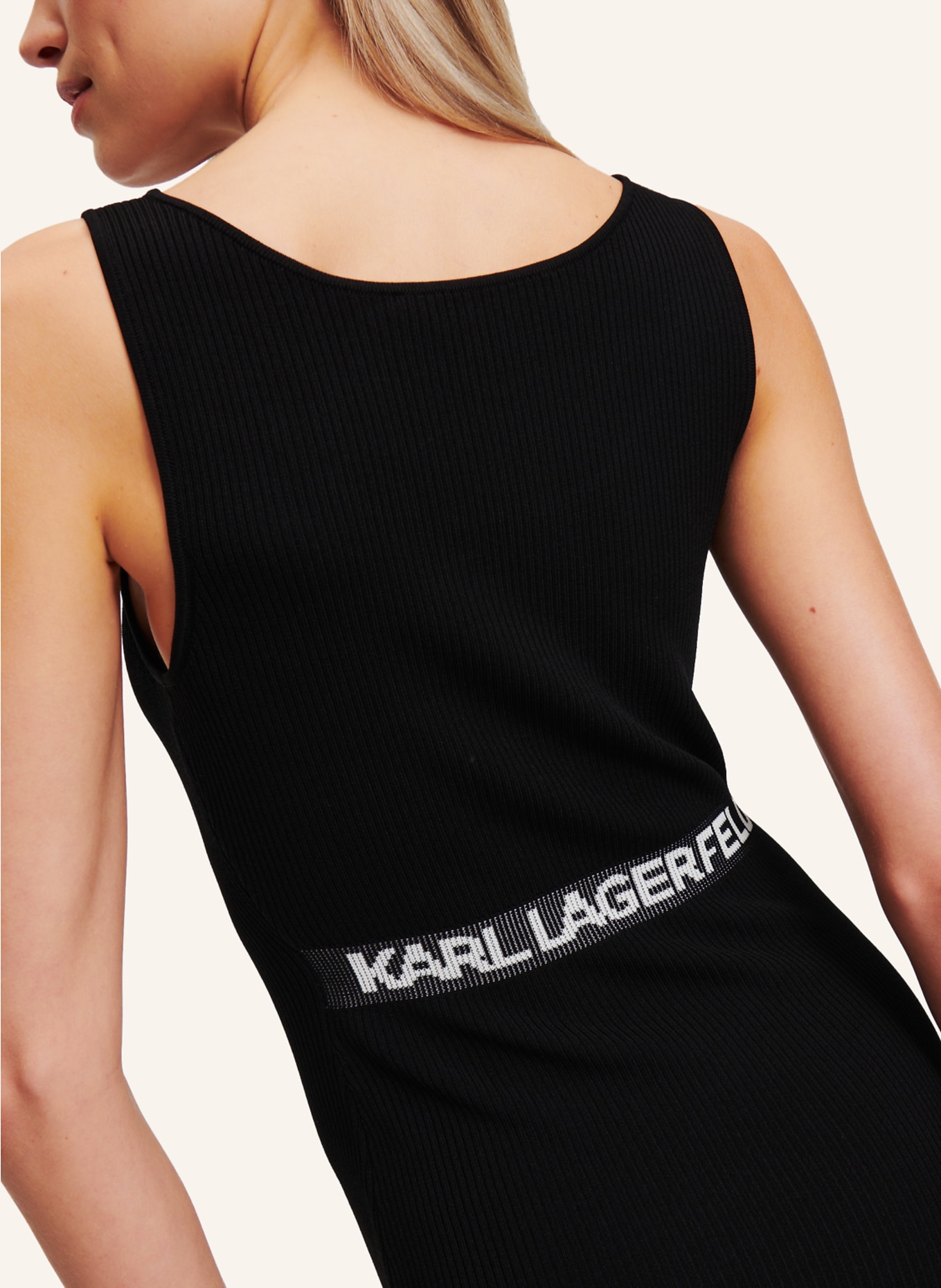 KARL LAGERFELD Kleid, Farbe: SCHWARZ (Bild 3)