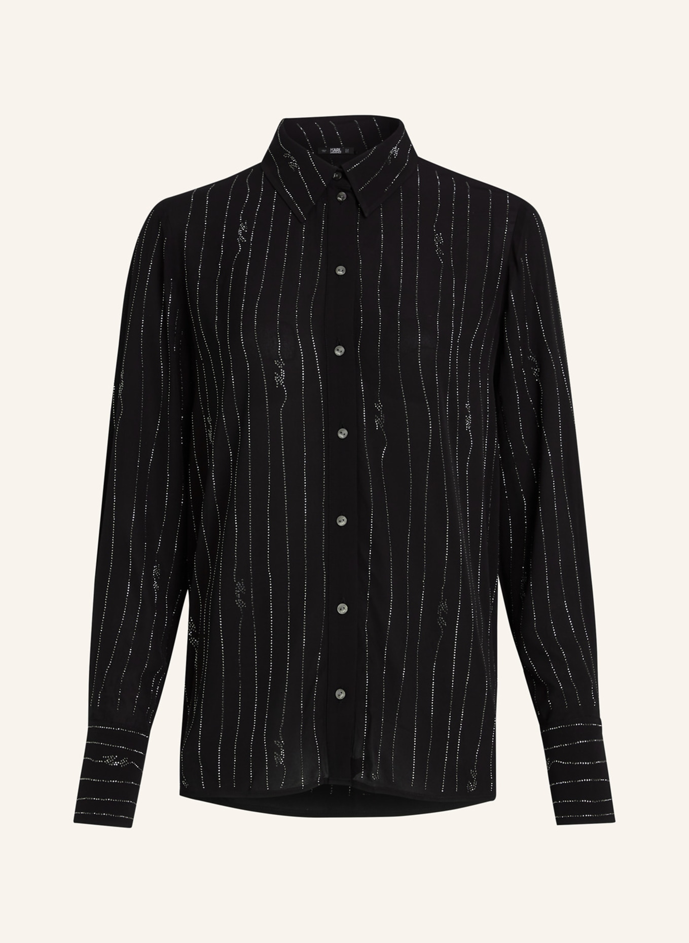 KARL LAGERFELD Bluse, Farbe: SCHWARZ (Bild 1)