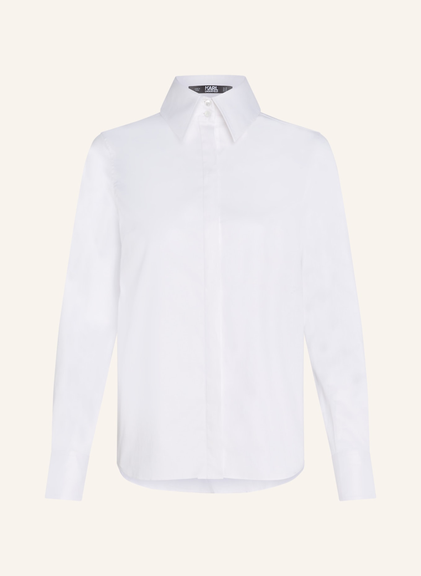 KARL LAGERFELD Bluse, Farbe: WEISS (Bild 1)