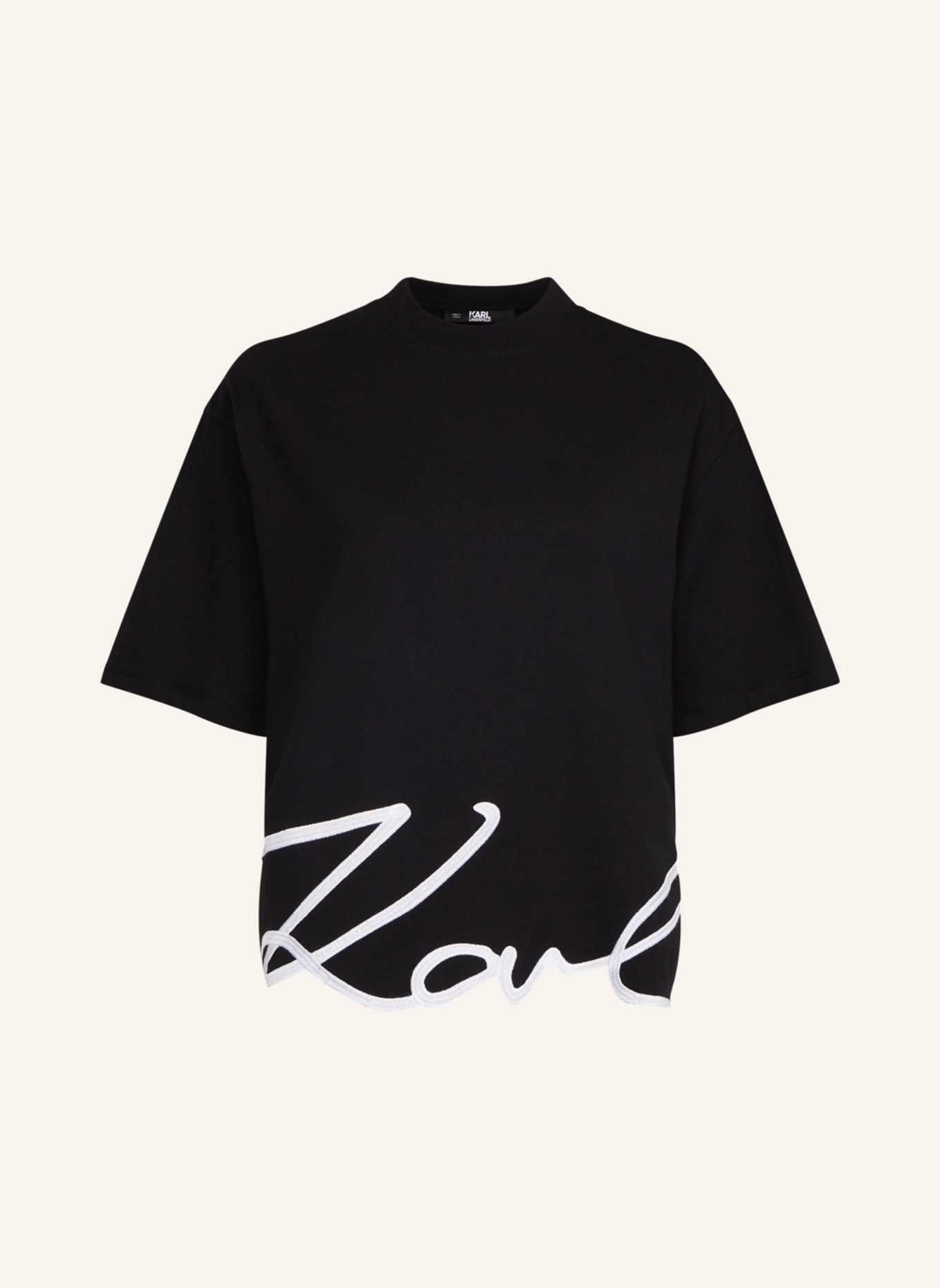 KARL LAGERFELD T-shirt: SCHWARZ