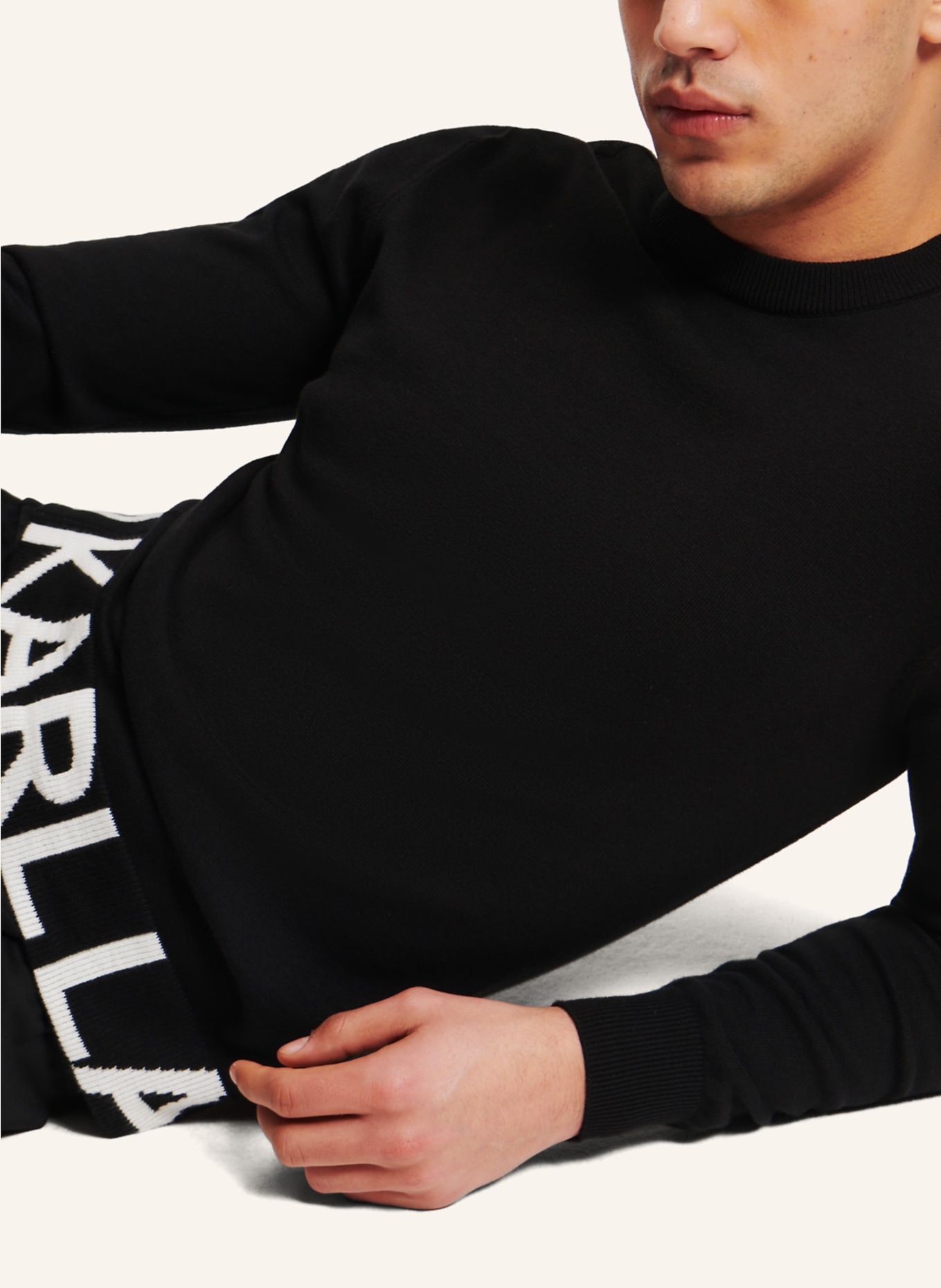 KARL LAGERFELD Sweatshirt, Farbe: SCHWARZ (Bild 4)