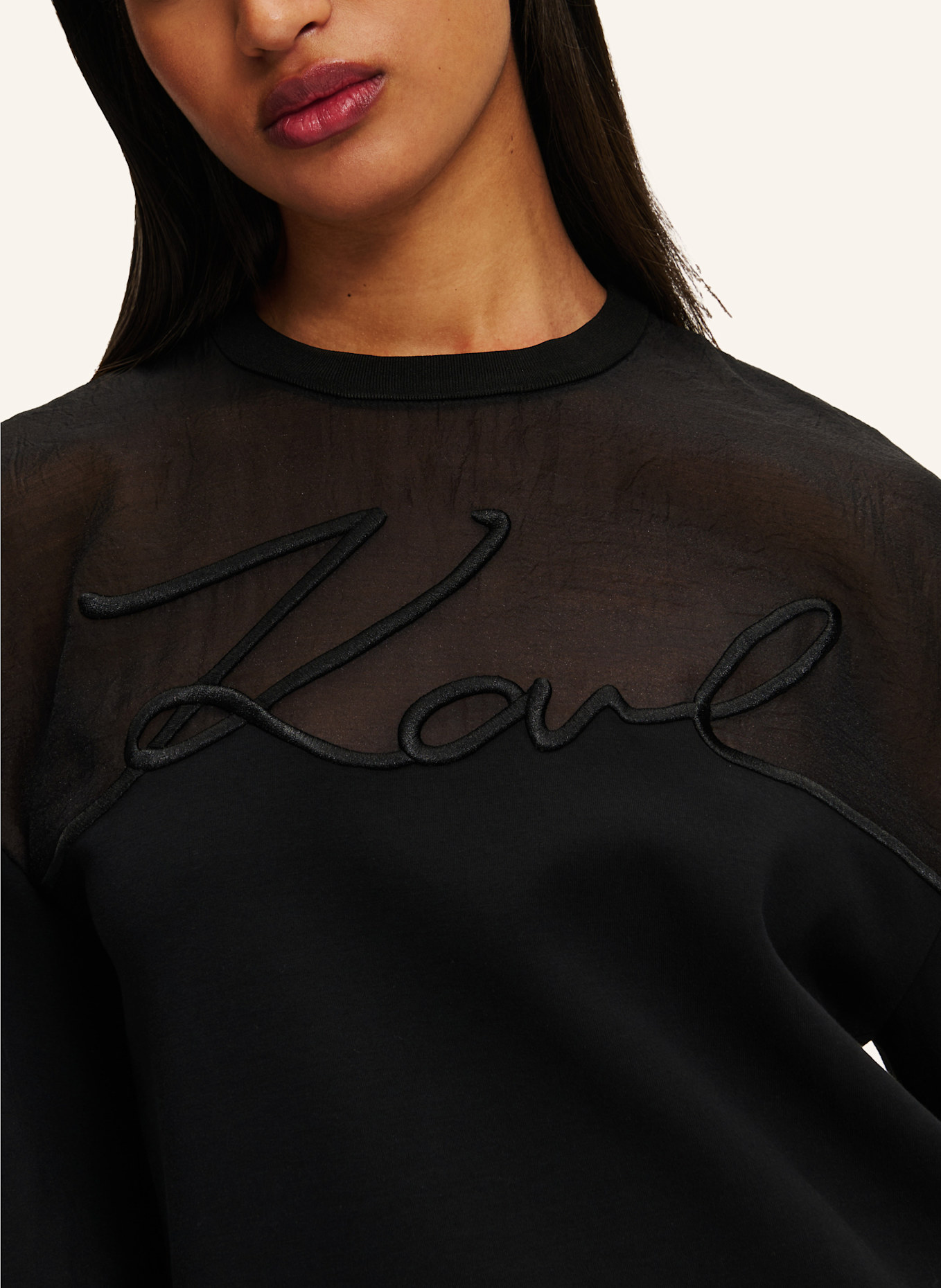 KARL LAGERFELD Sweatshirt, Farbe: SCHWARZ (Bild 4)