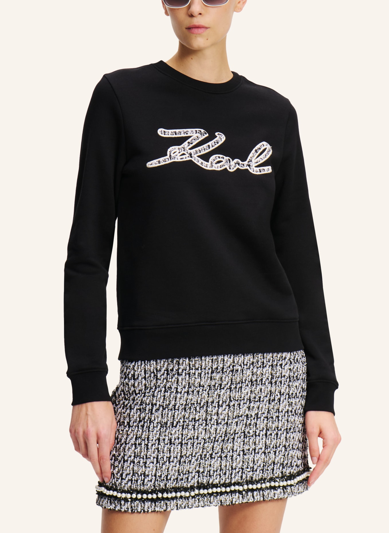 KARL LAGERFELD Sweatshirt, Farbe: SCHWARZ (Bild 5)