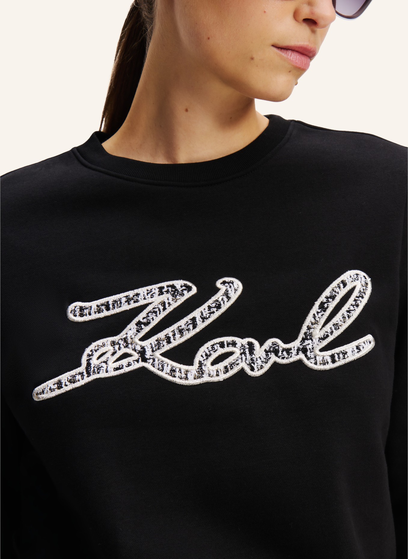 KARL LAGERFELD Sweatshirt, Farbe: SCHWARZ (Bild 4)