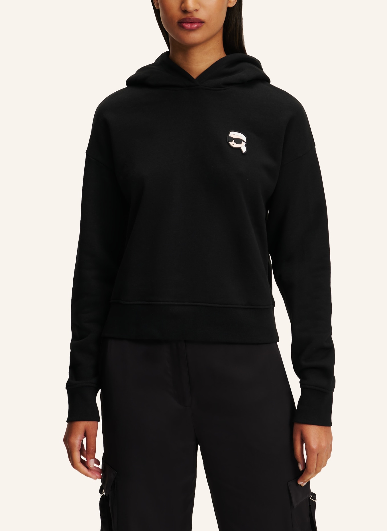 KARL LAGERFELD Hoodie, Farbe: SCHWARZ (Bild 5)