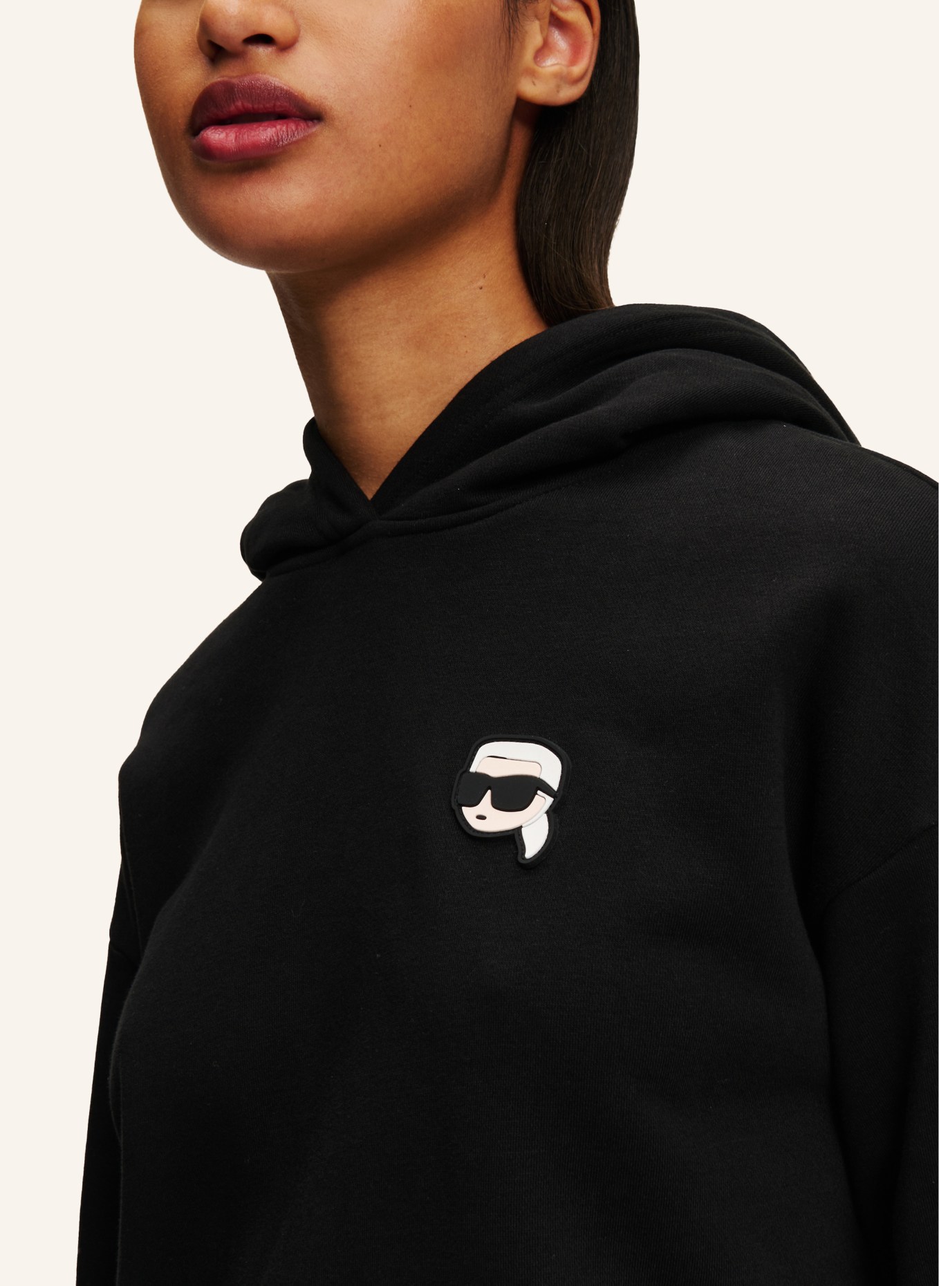 KARL LAGERFELD Hoodie, Farbe: SCHWARZ (Bild 4)