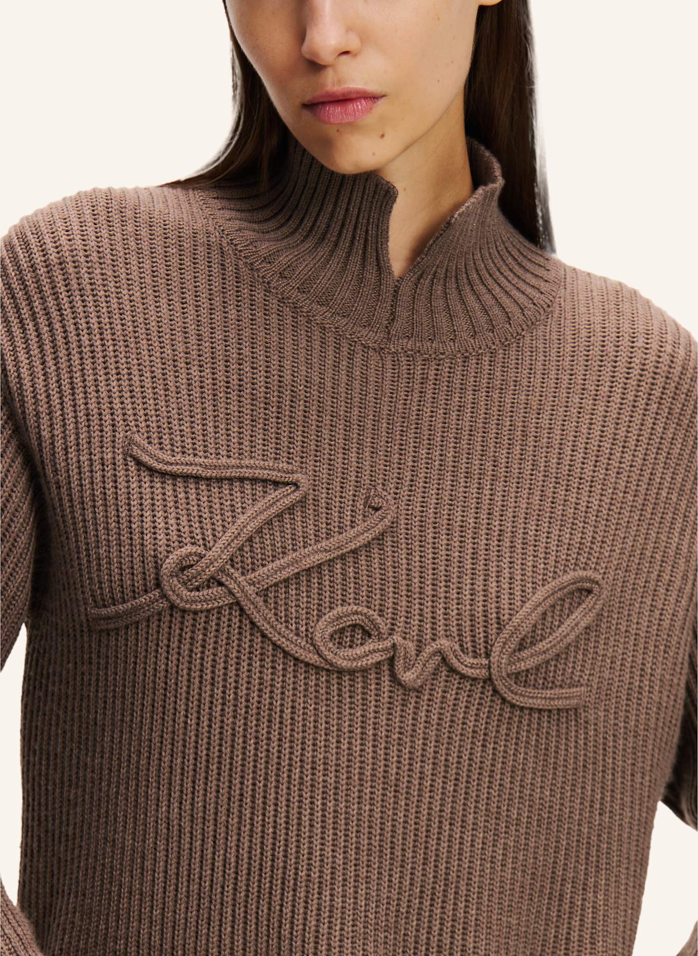 KARL LAGERFELD Sweatshirt, Farbe: BEIGE (Bild 4)