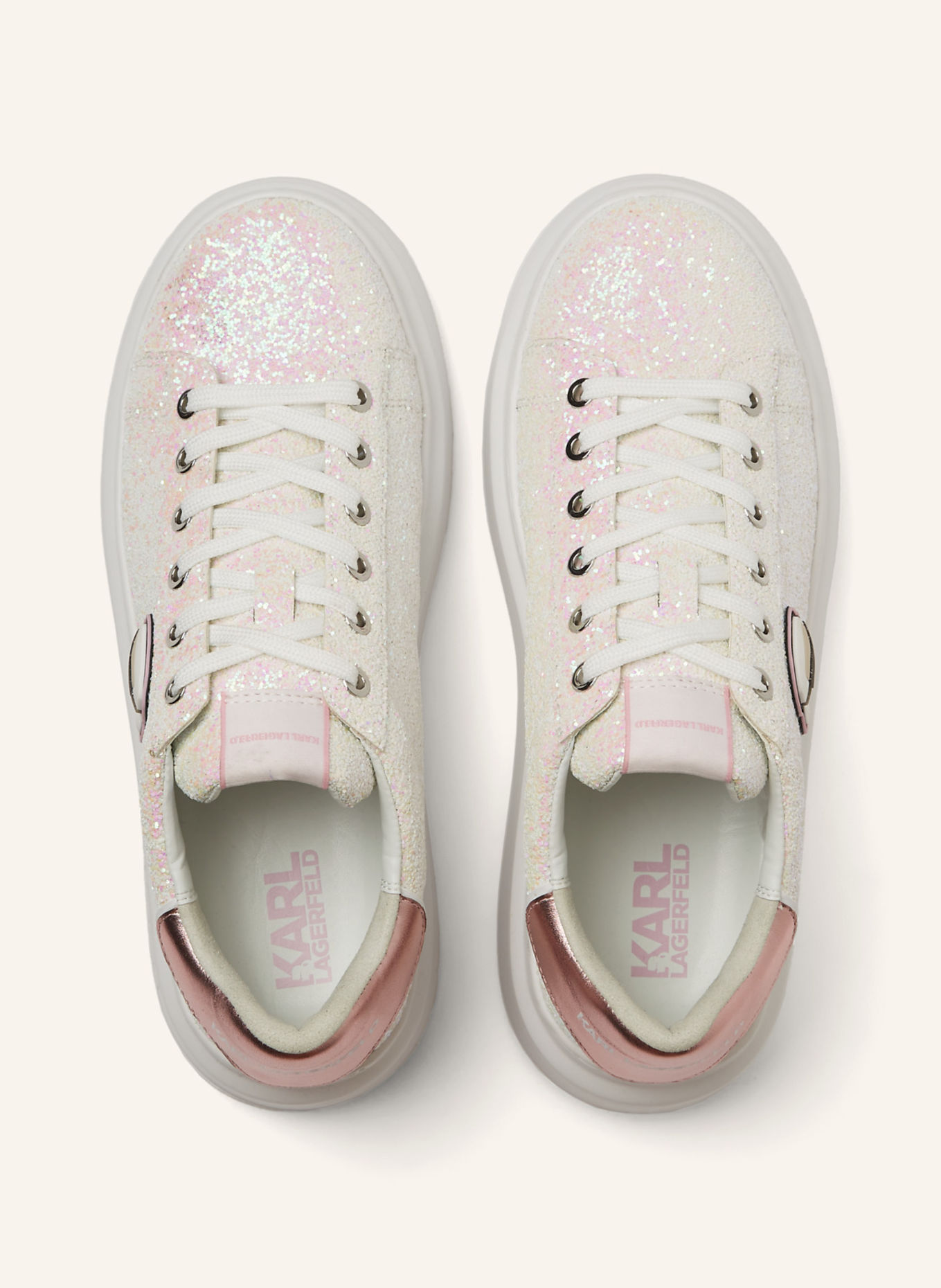 KARL LAGERFELD Sneaker, Farbe: WEISS/ PINK (Bild 5)