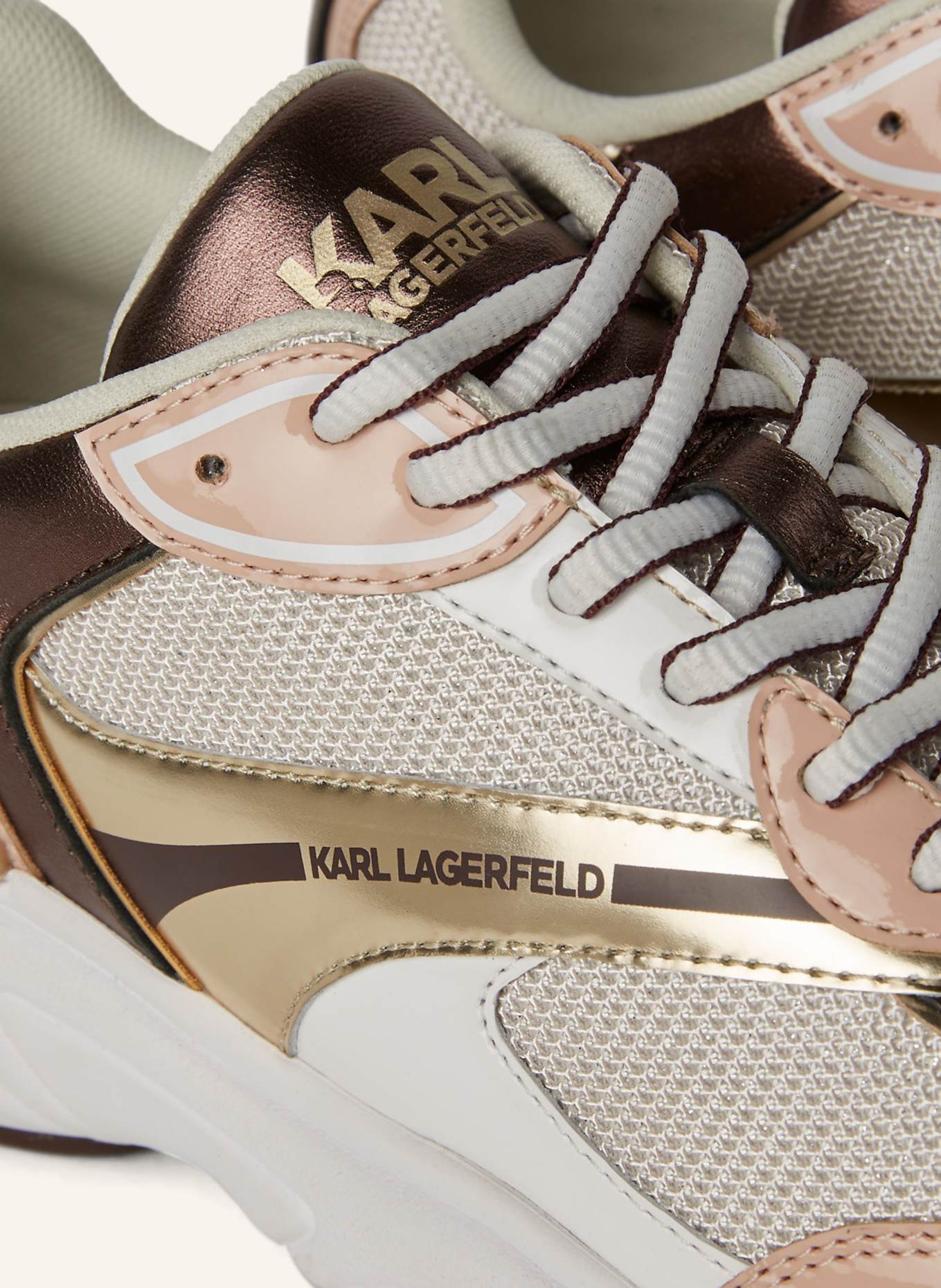 KARL LAGERFELD Sneaker, Farbe: WEISS/ BRAUN (Bild 4)